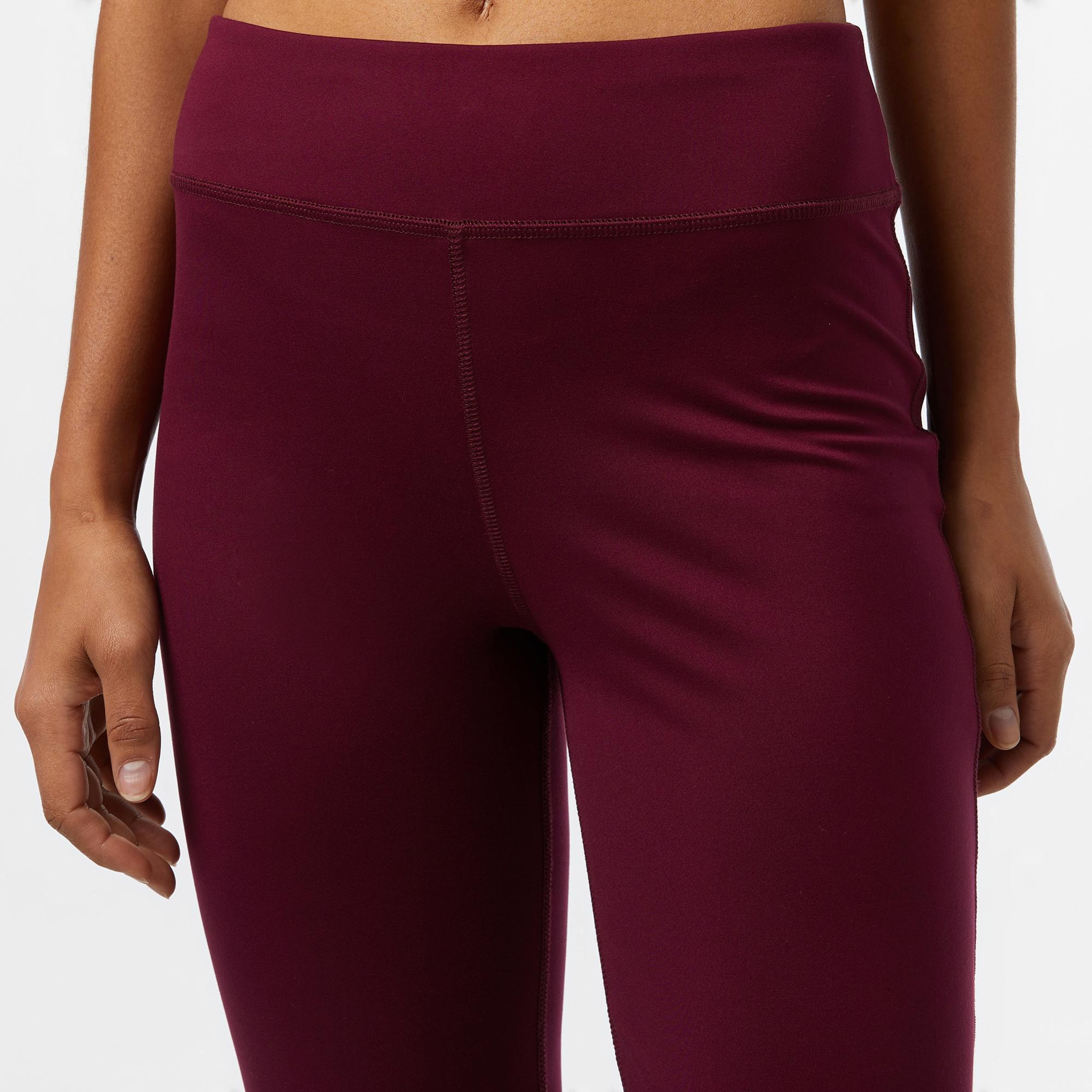 United4 Sport Kadın Bordo Bol Paça Antrenman Taytı