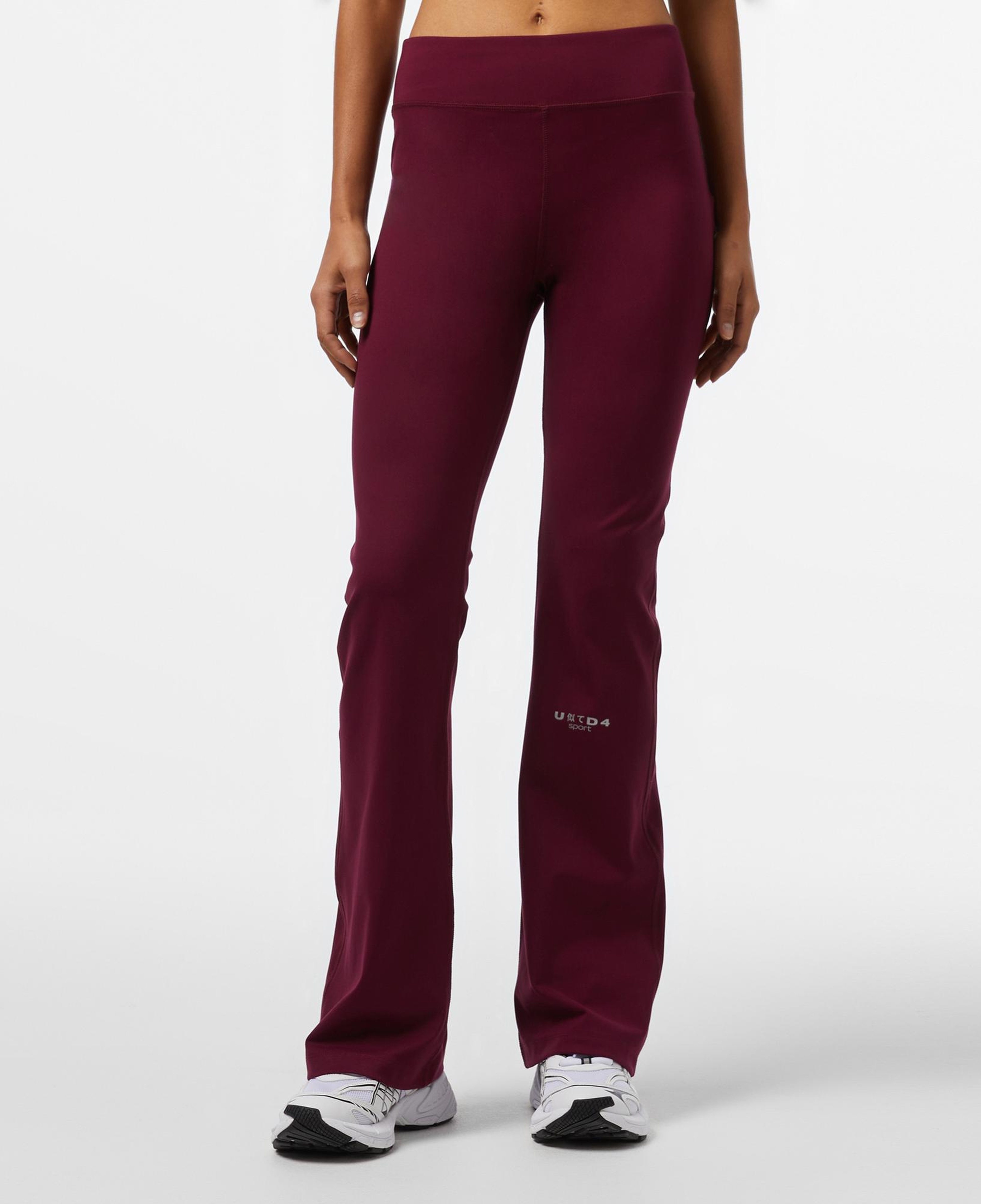 United4 Sport Kadın Bordo Bol Paça Antrenman Taytı