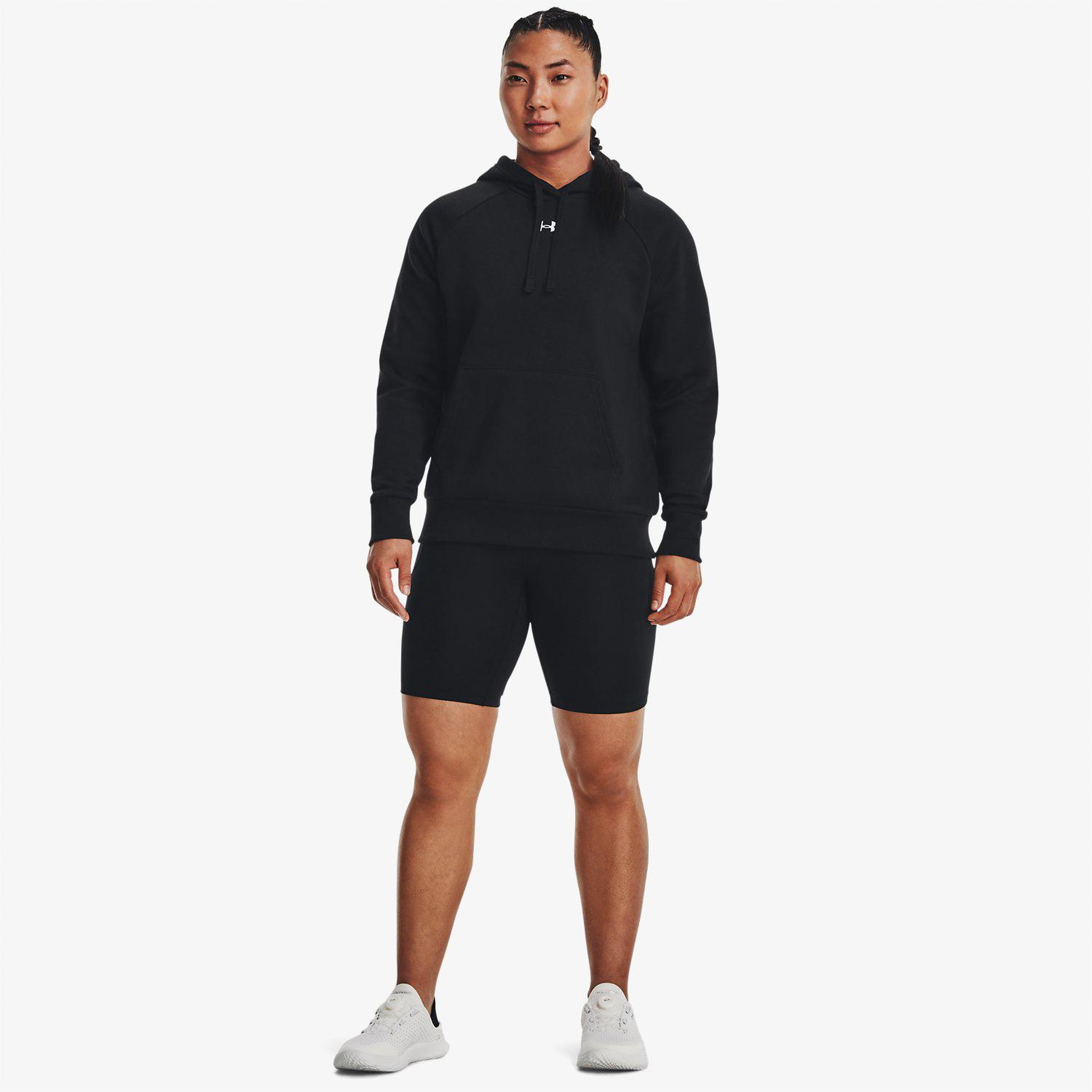 Under Armour Rival Fleece Kadın Siyah Günlük Günlük Sweatshirt
