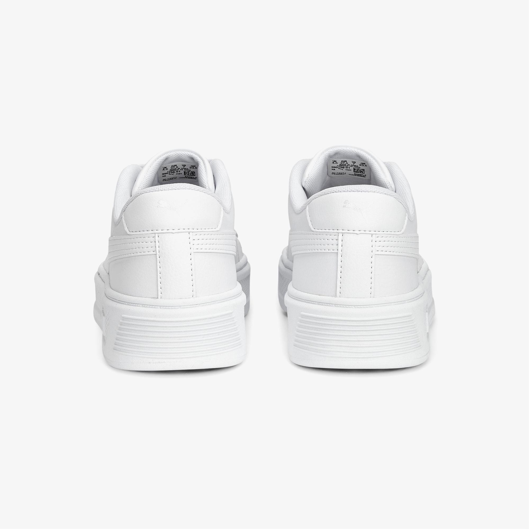 Puma Smash Platform V3 Kadın Beyaz Spor Ayakkabı
