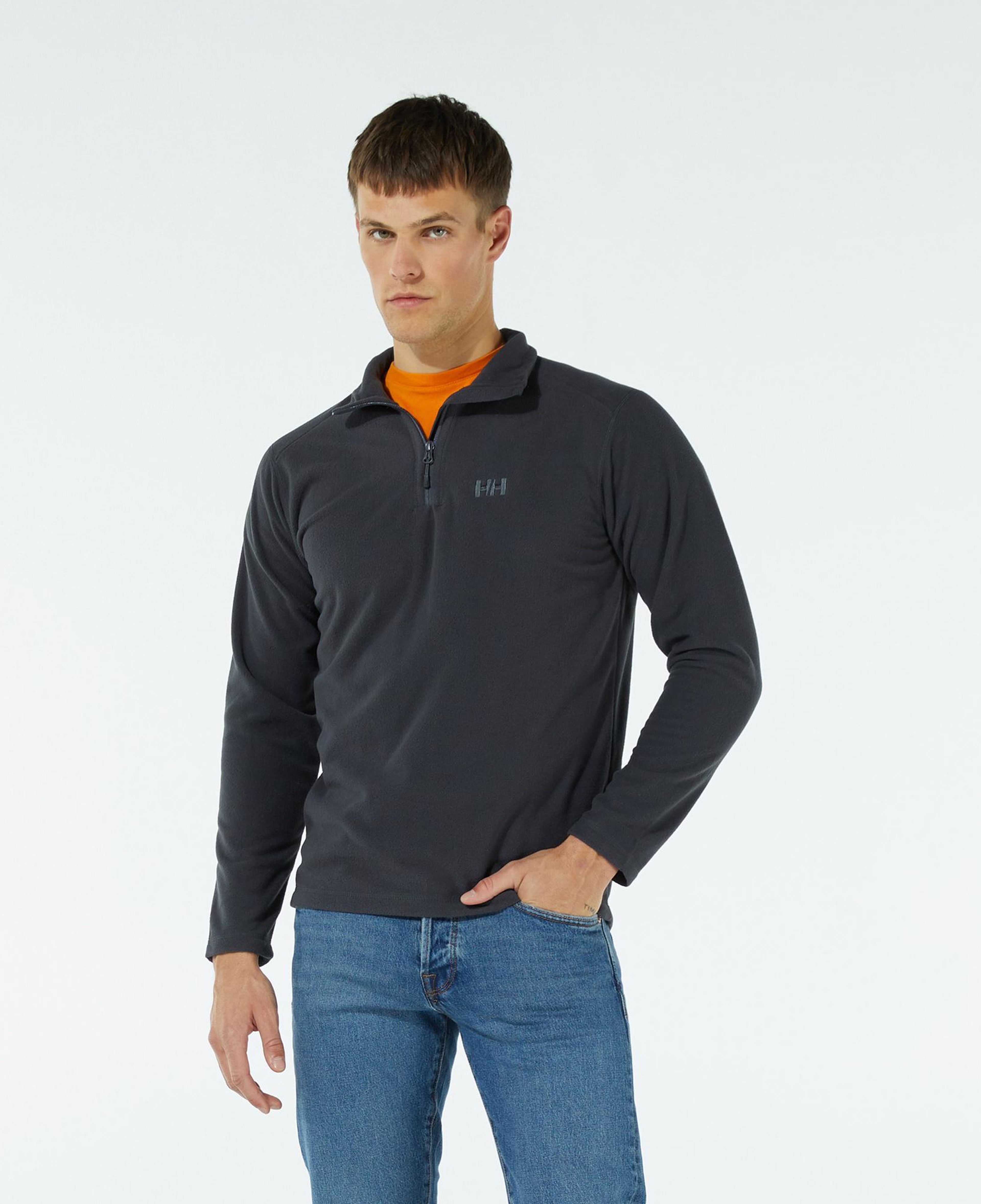 Helly Hansen Mount Fleece Erkek Siyah Polar Sweatshirt