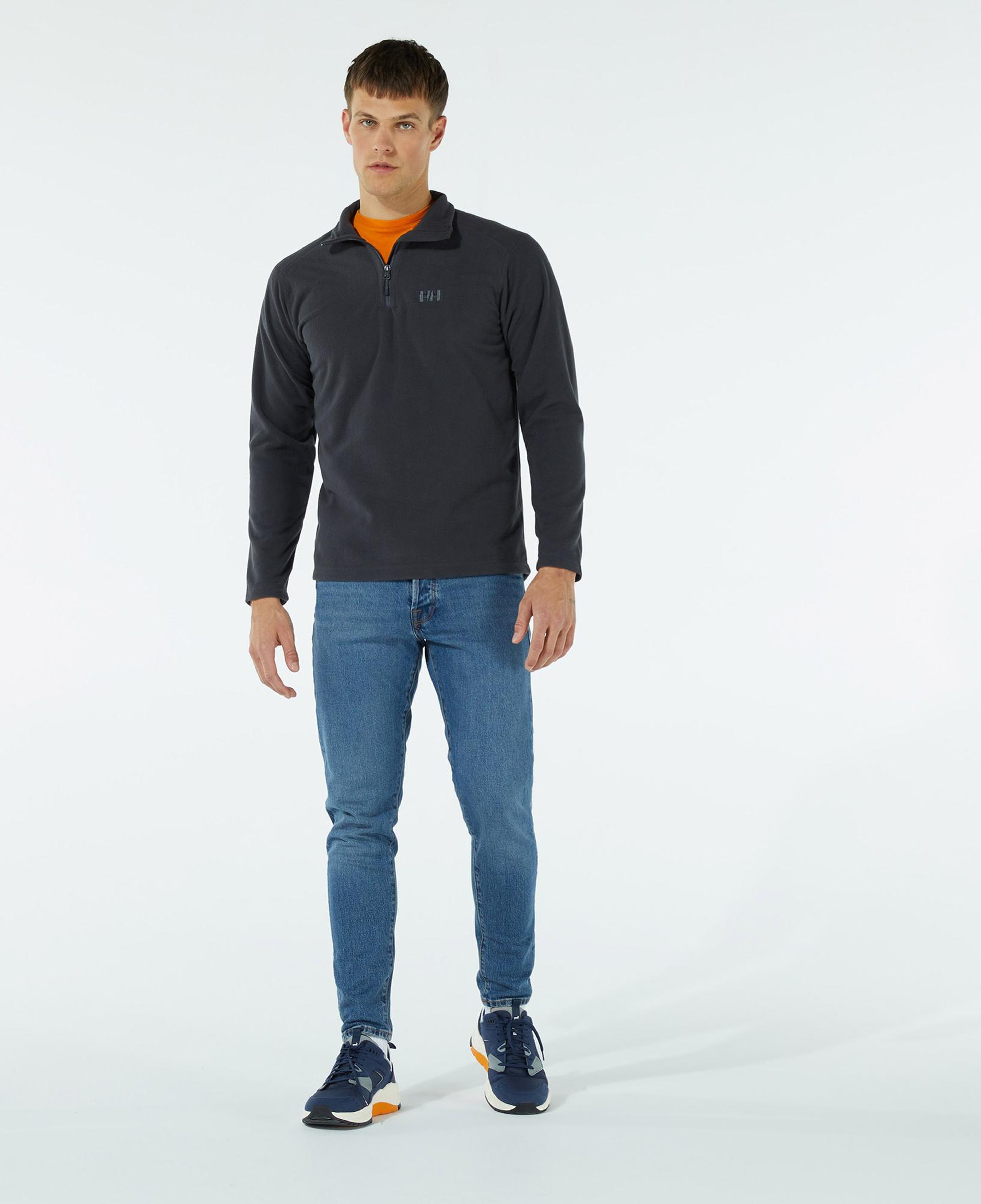 Helly Hansen Mount Fleece Erkek Siyah Polar Sweatshirt