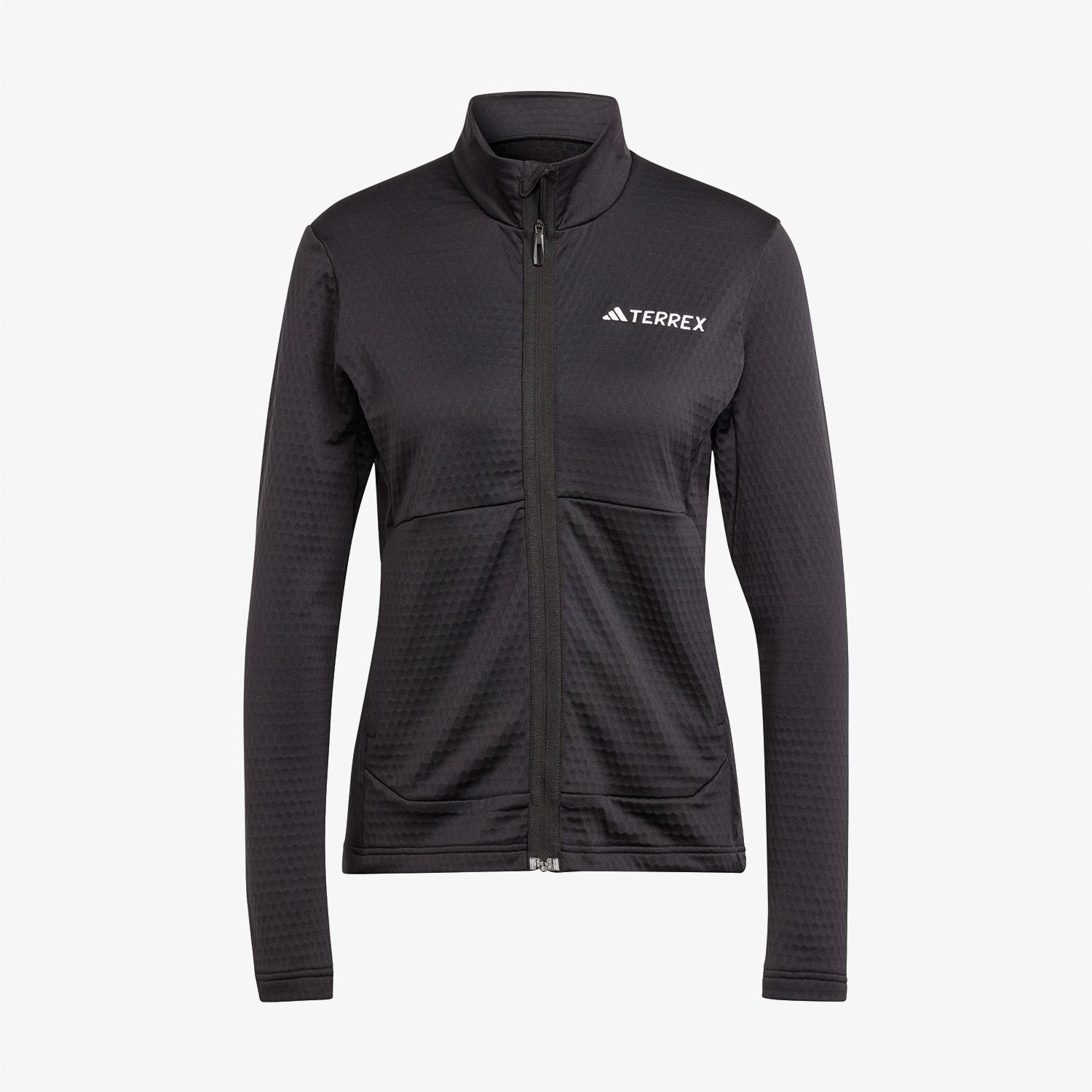 adidas Terrex Multi Light Fleece Full Zip Kadın Siyah Antrenman Üstü