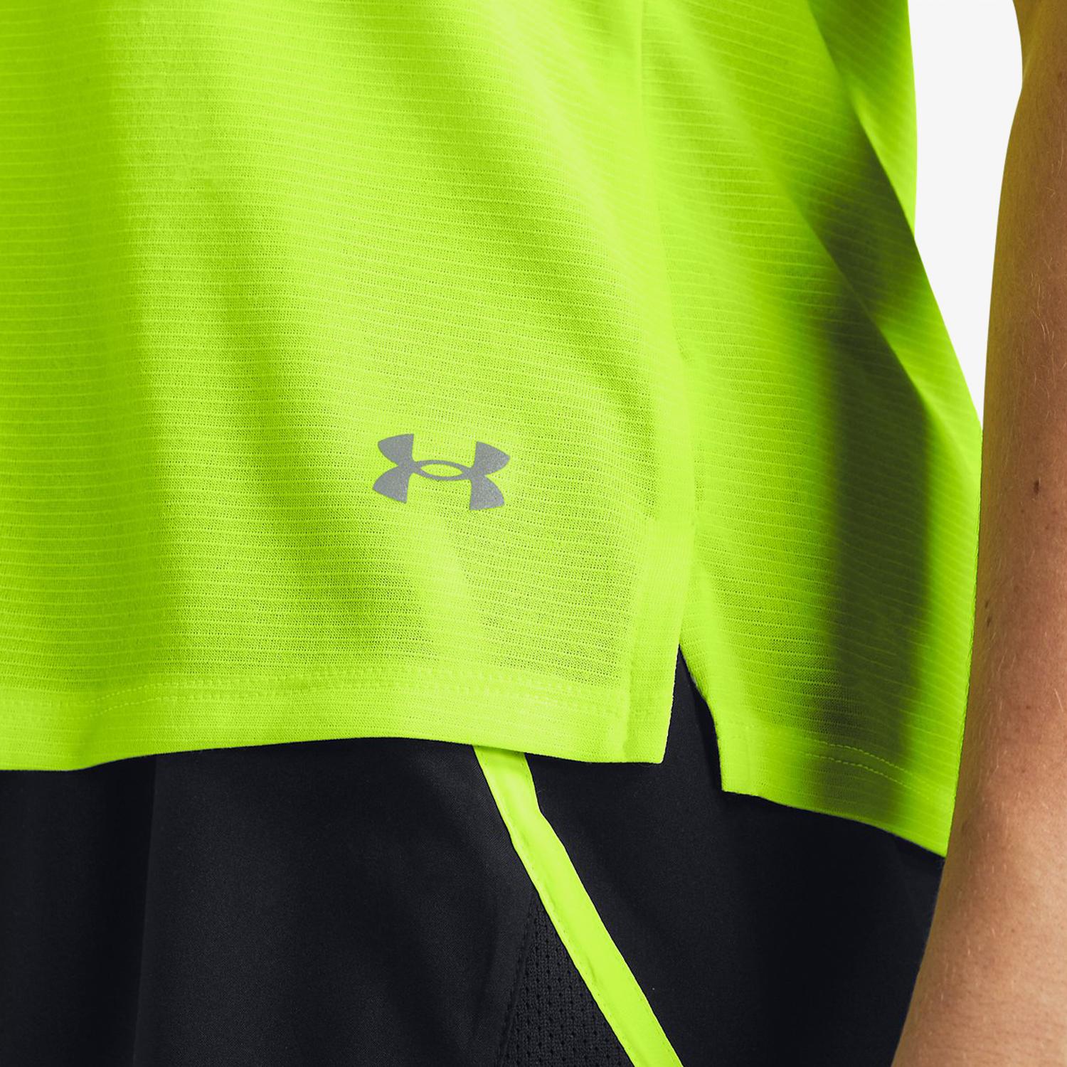 Under Armour Launch Kadın Sarı Günlük Antrenman T-Shirt