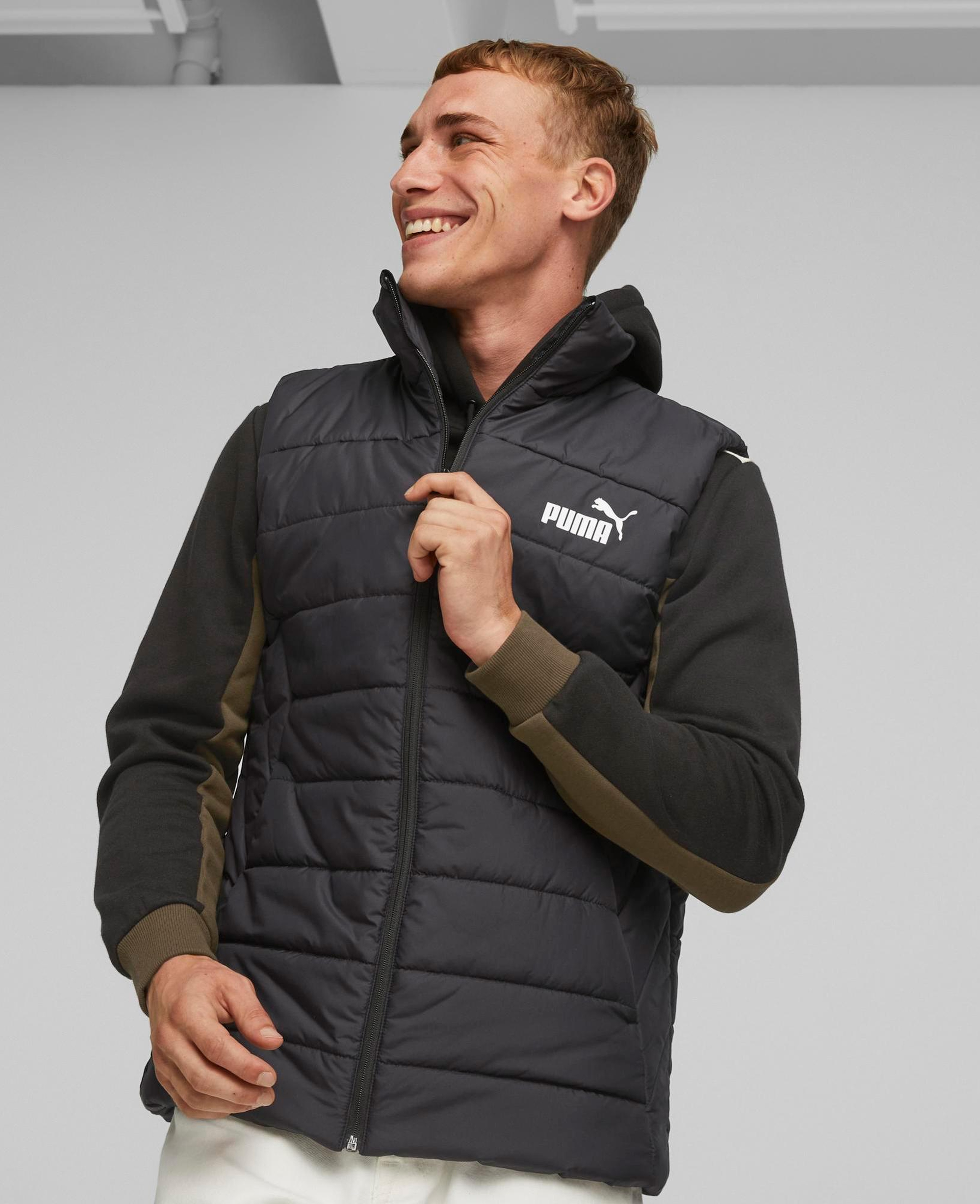 Puma Sportswear Ess+ Padded Erkek Siyah Yelek