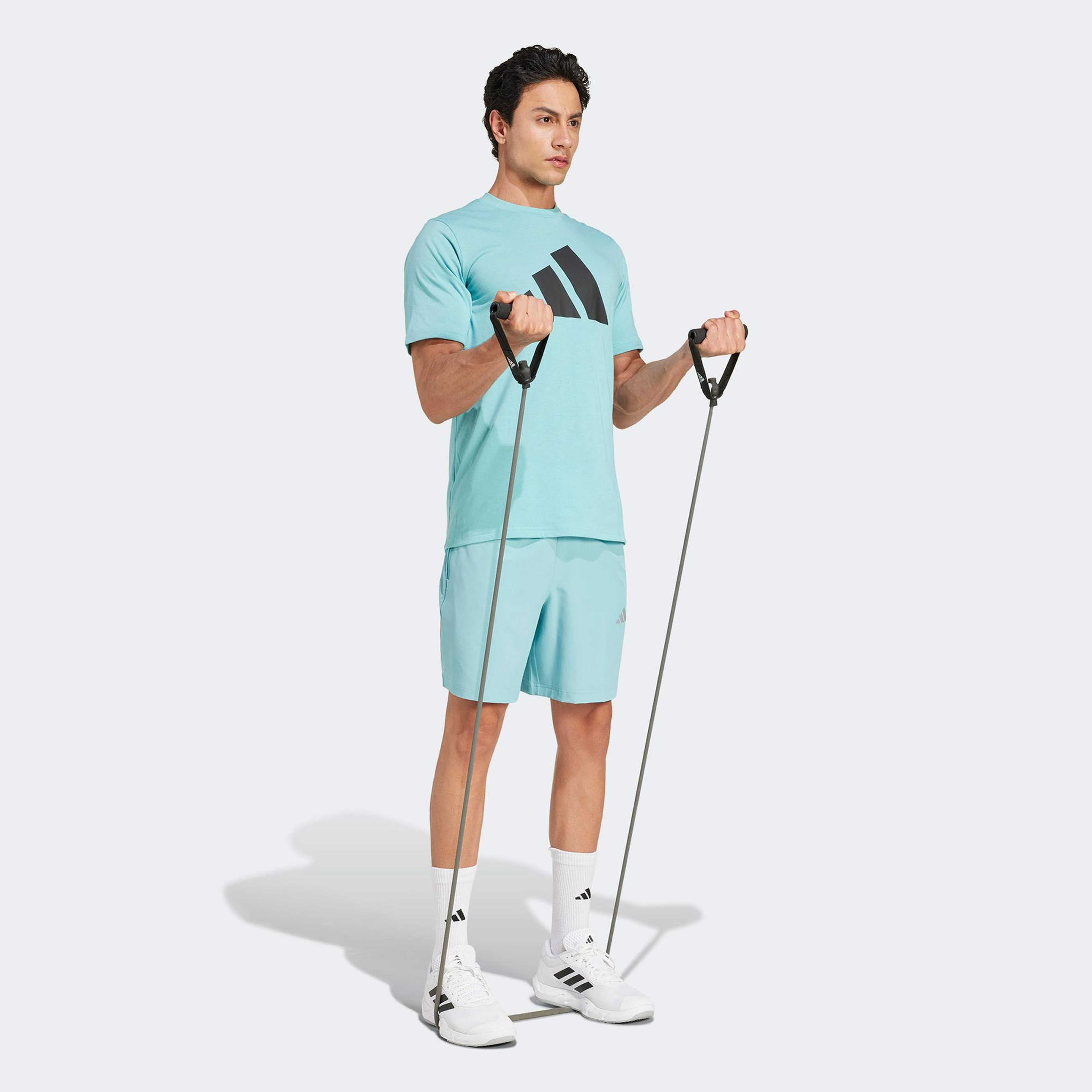 adidas Training Essentials Erkek Mavi Antrenman T-Shirt