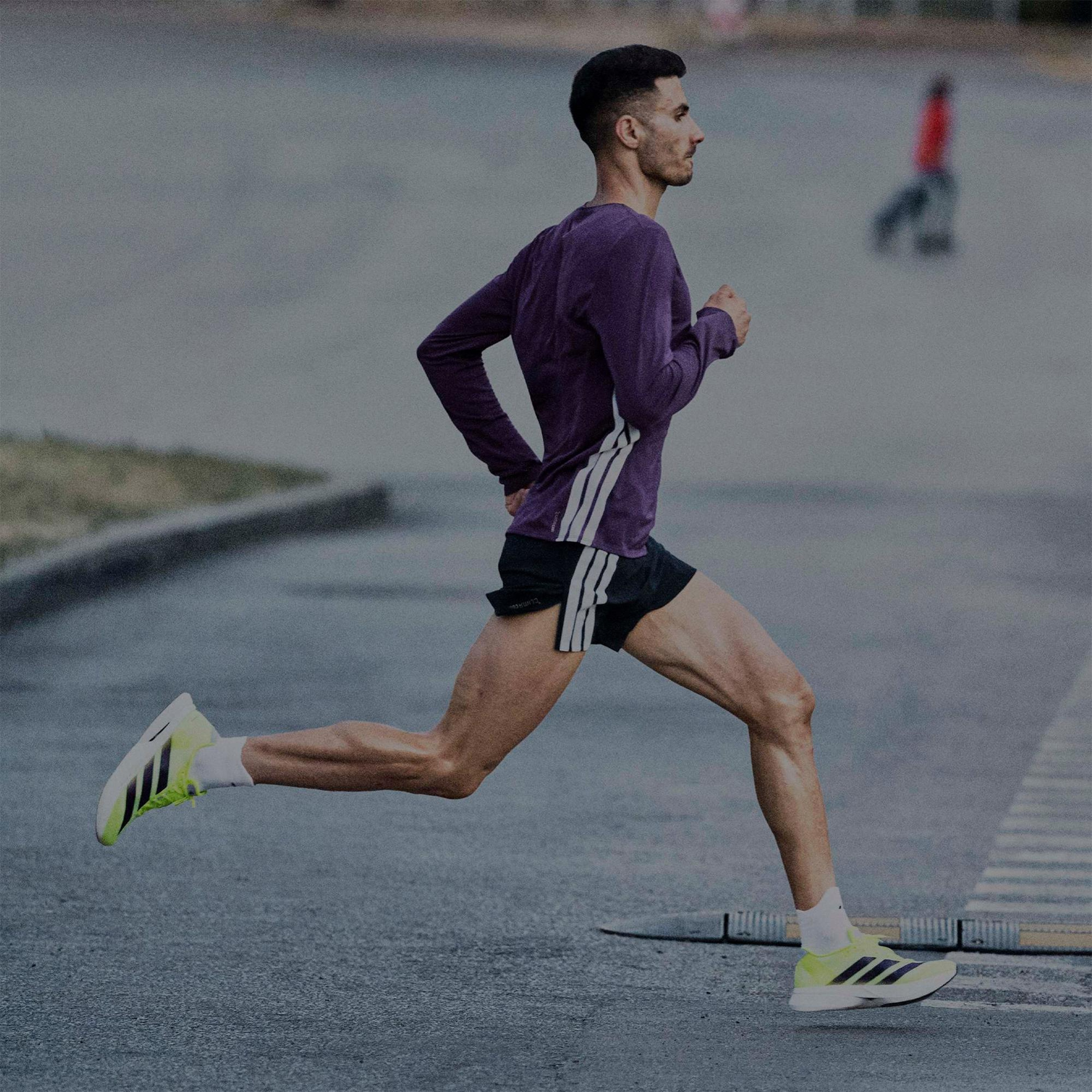 adidas Adizero Boston 13 Erkek Sarı Koşu Ayakkabısı