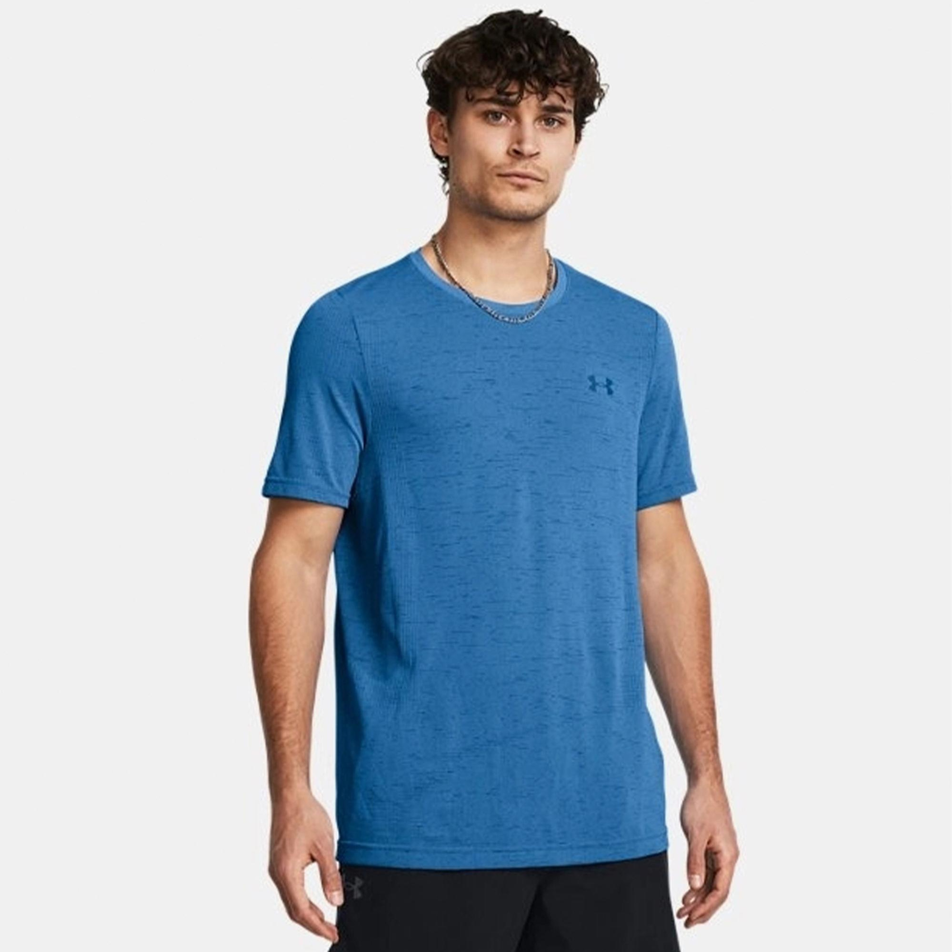 Under Armour Vanished Erkek Mavi Günlük T-Shirt