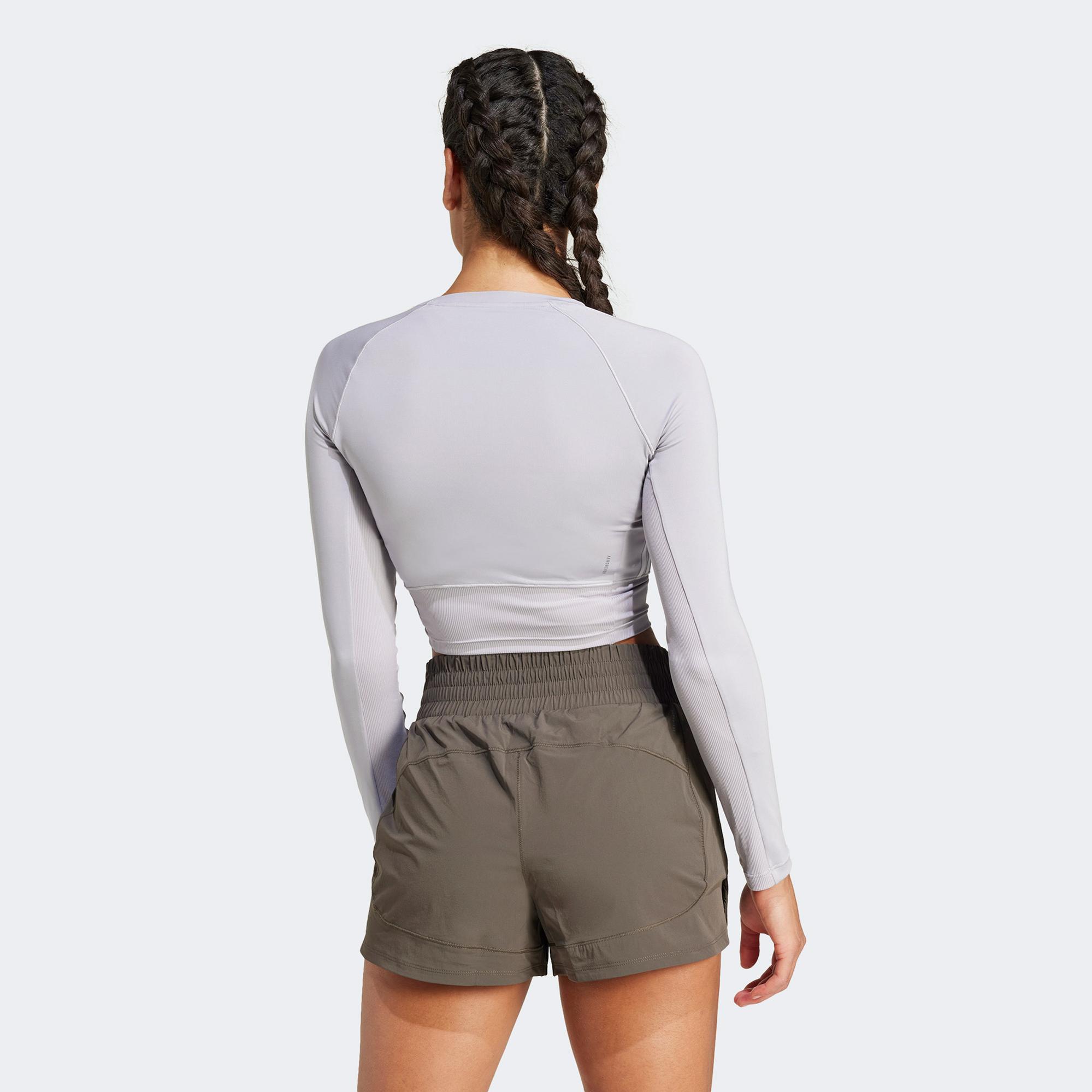 adidas Material Mixed Essentials Kadın Gri  Günlük Sweatshirt