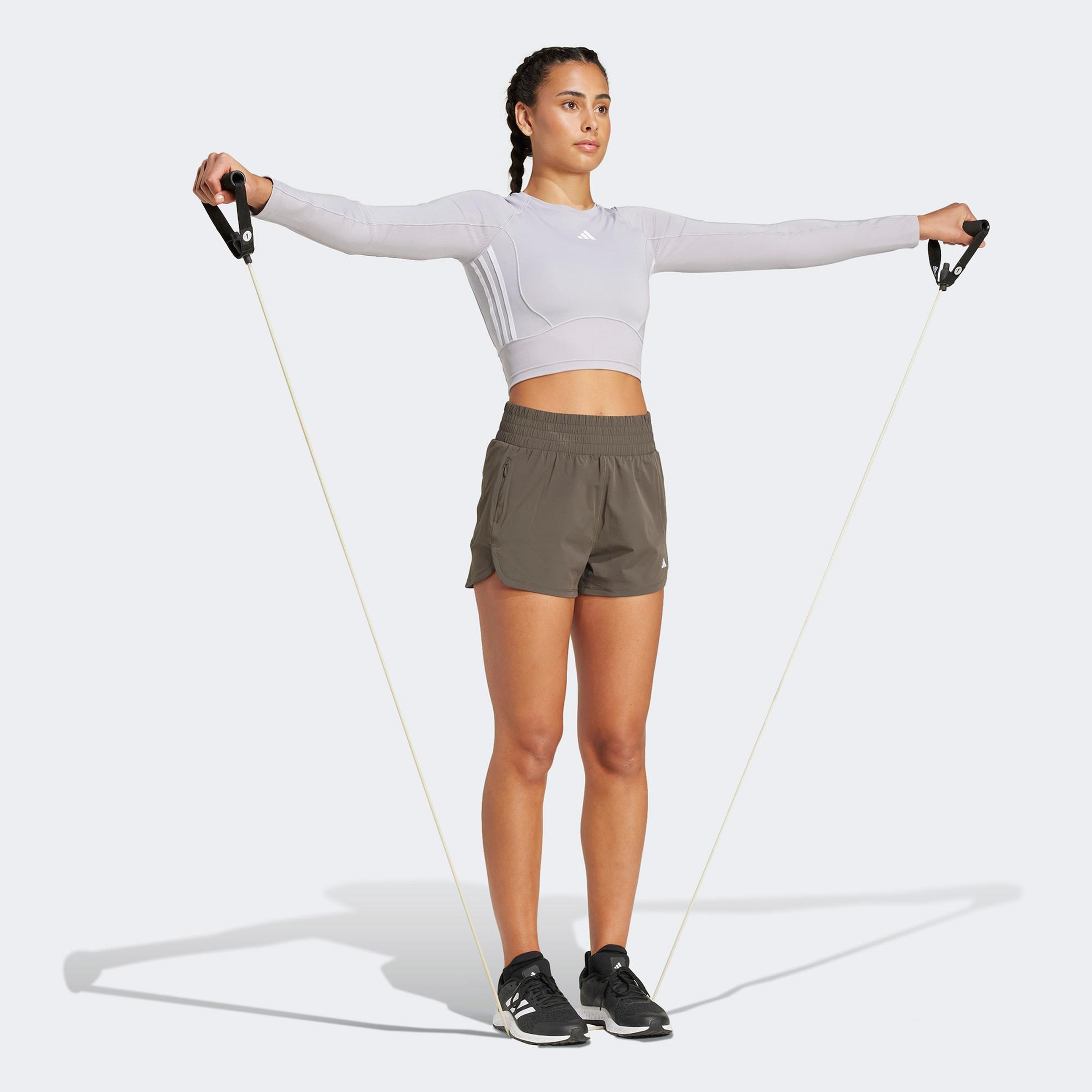 adidas Material Mixed Essentials Kadın Gri  Günlük Sweatshirt