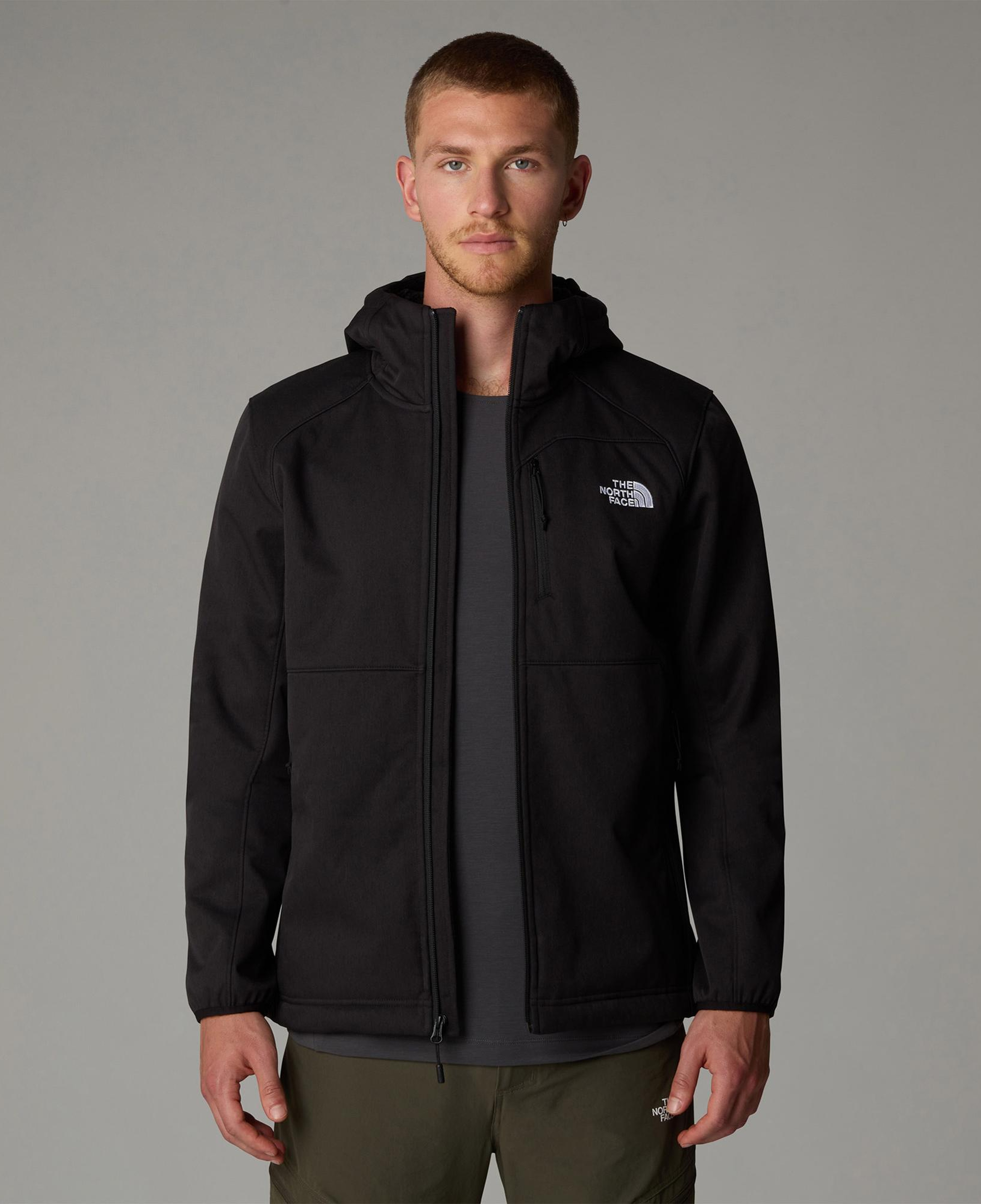 The North Face Quest Hooded Softshell Erkek Siyah Outdoor Kapüşonlu Mont