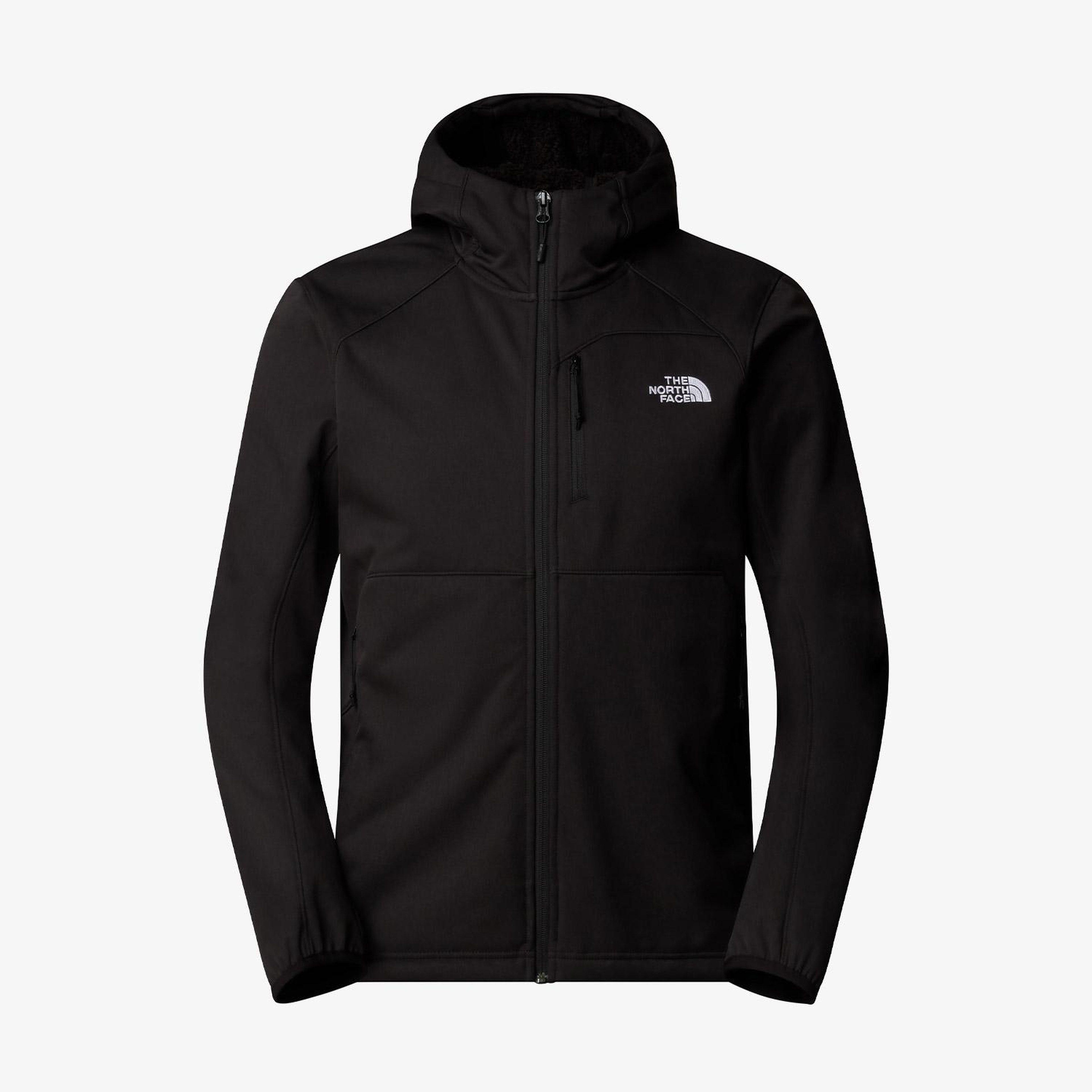 The North Face Quest Hooded Softshell Erkek Siyah Outdoor Kapüşonlu Mont