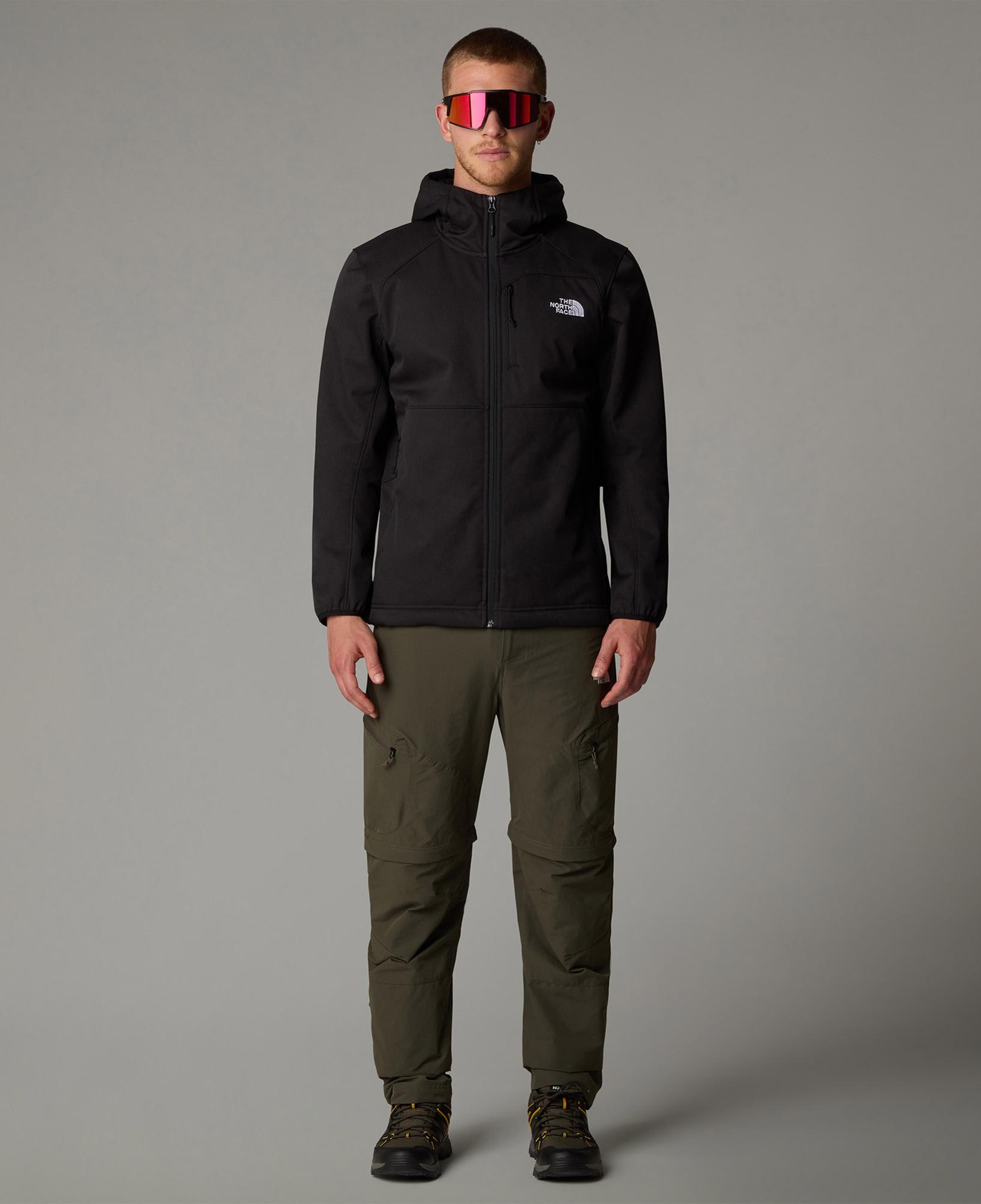 The North Face Quest Hooded Softshell Erkek Siyah Outdoor Kapüşonlu Mont