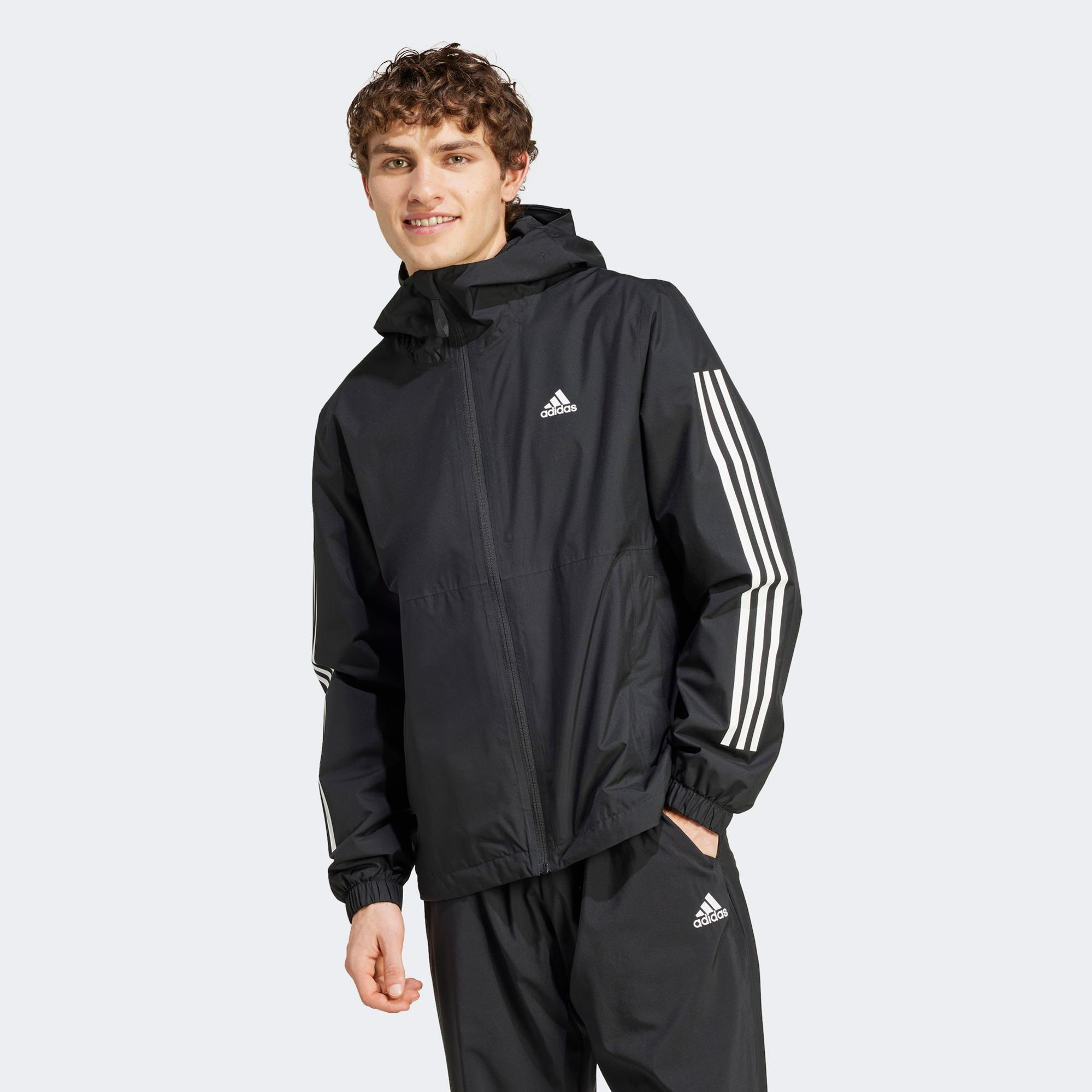 adidas Essentials 3S Erkek Siyah Günlük Ceket