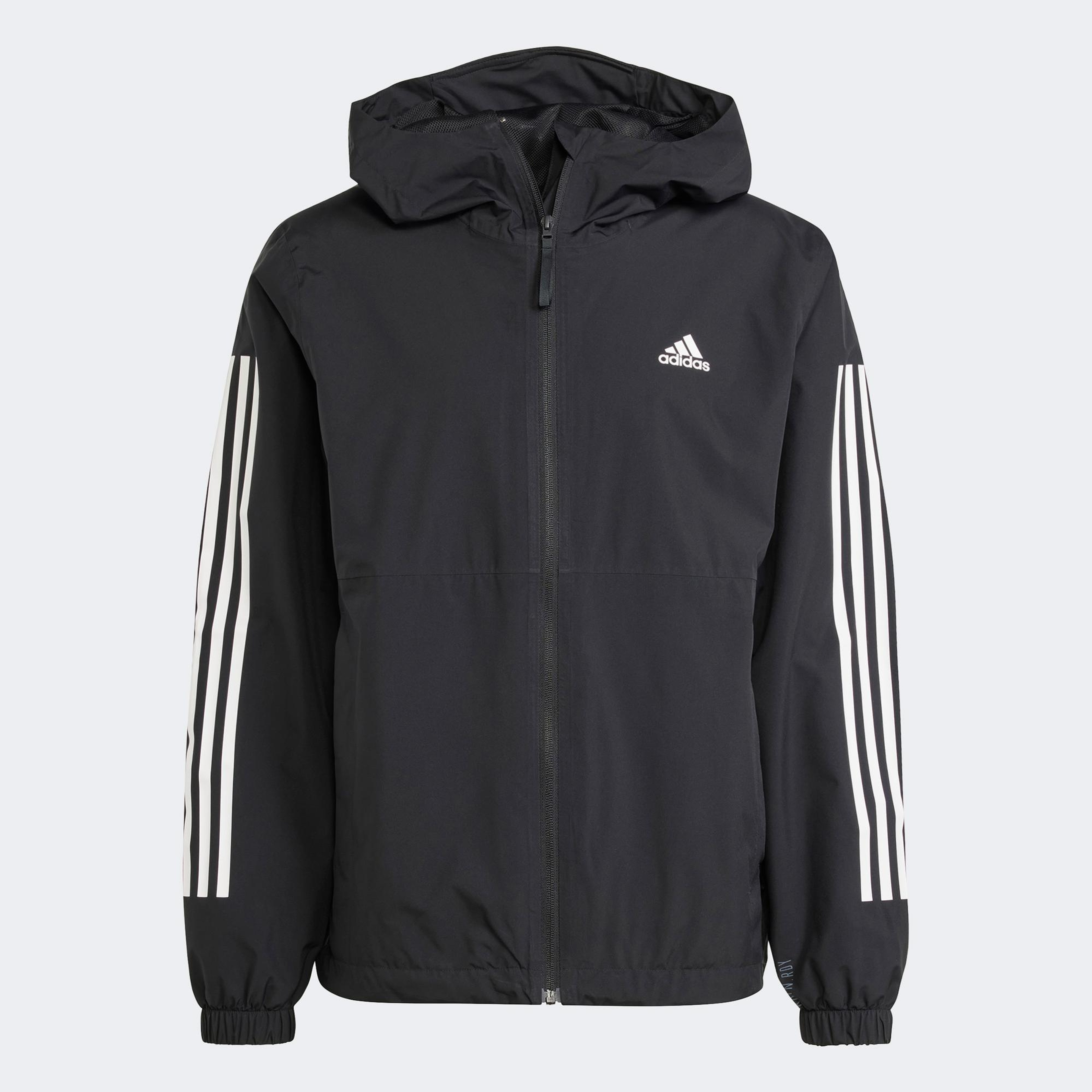 adidas Essentials 3S Erkek Siyah Günlük Ceket