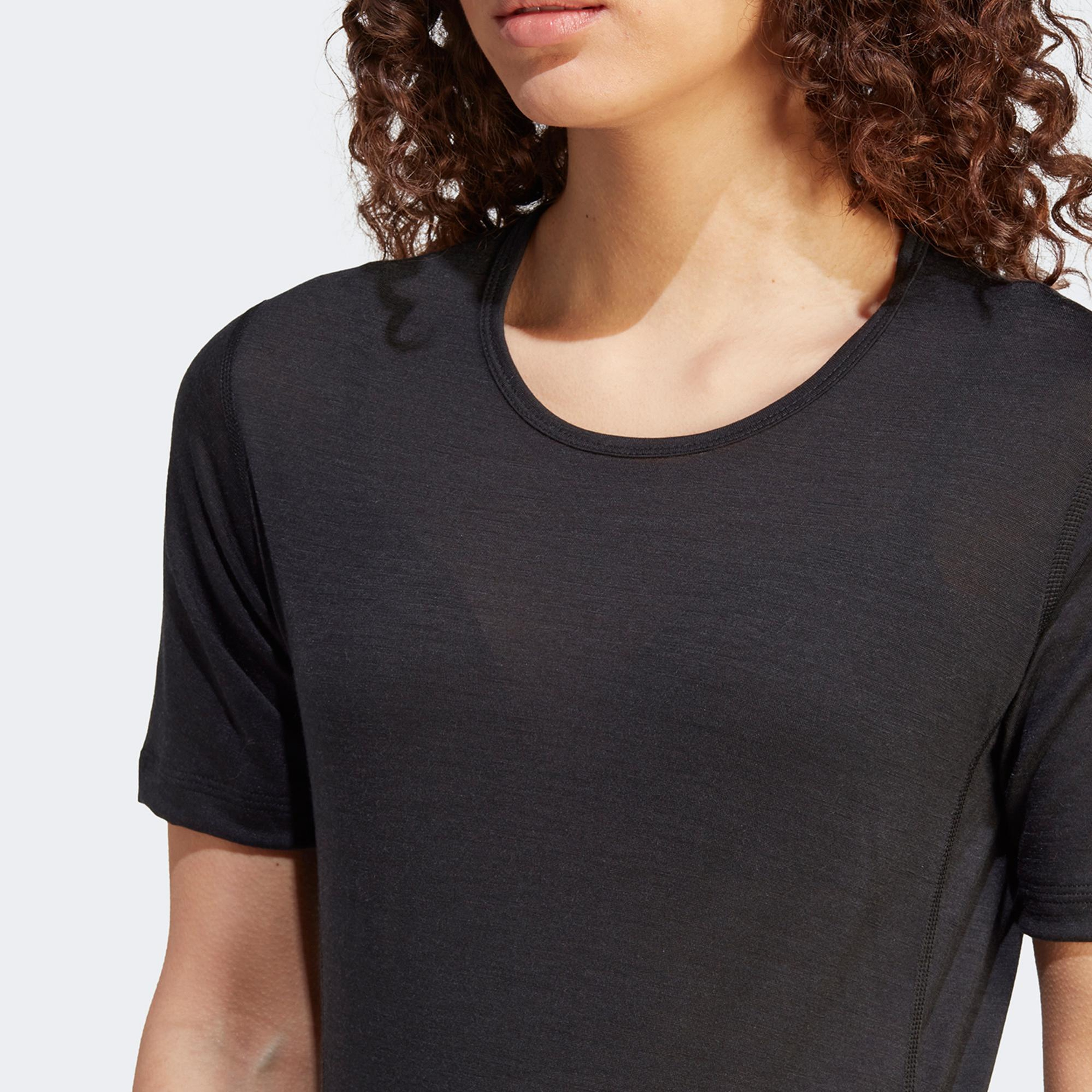 adidas Xperior Merino Kadın Siyah Antrenman T-Shirt