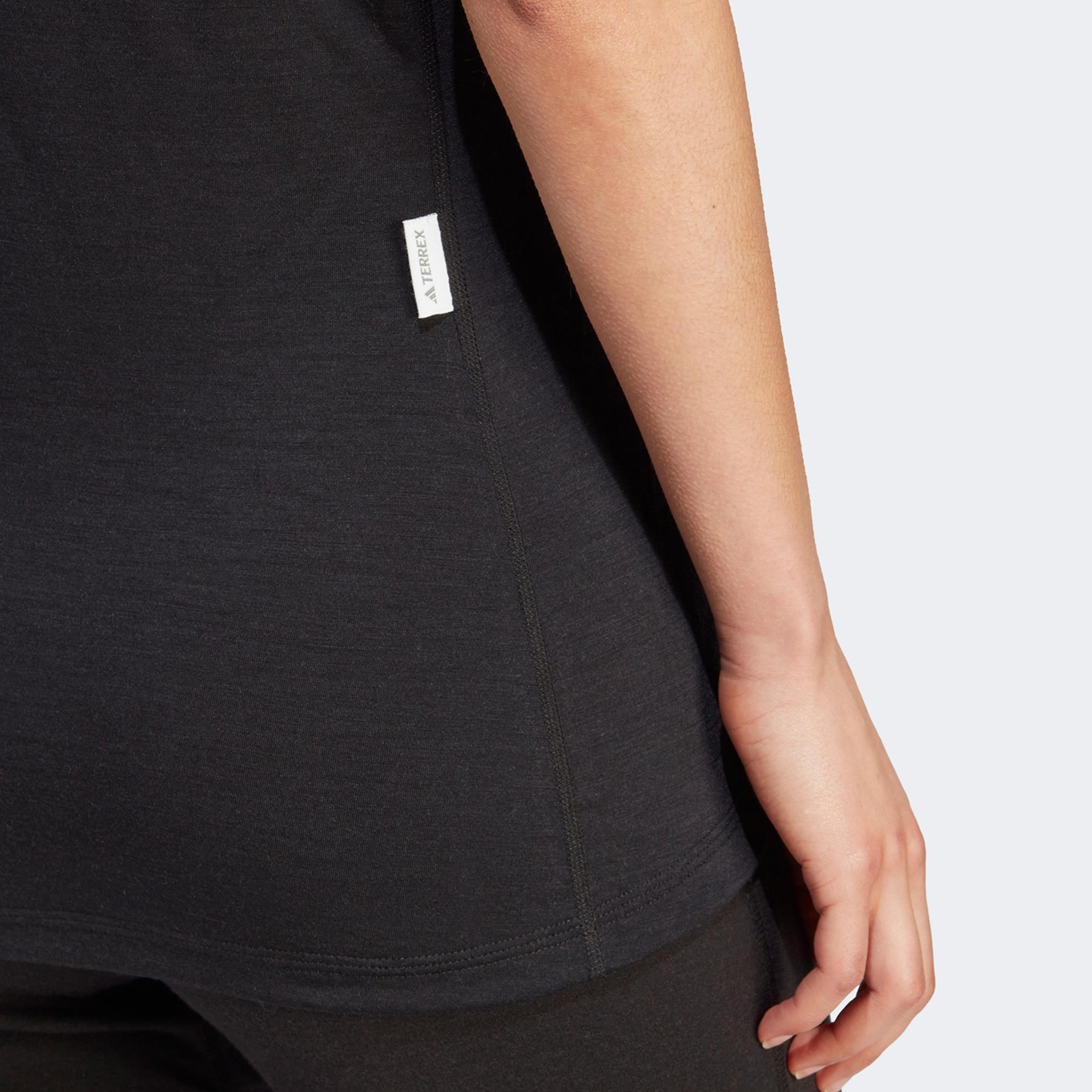 adidas Xperior Merino Kadın Siyah Antrenman T-Shirt