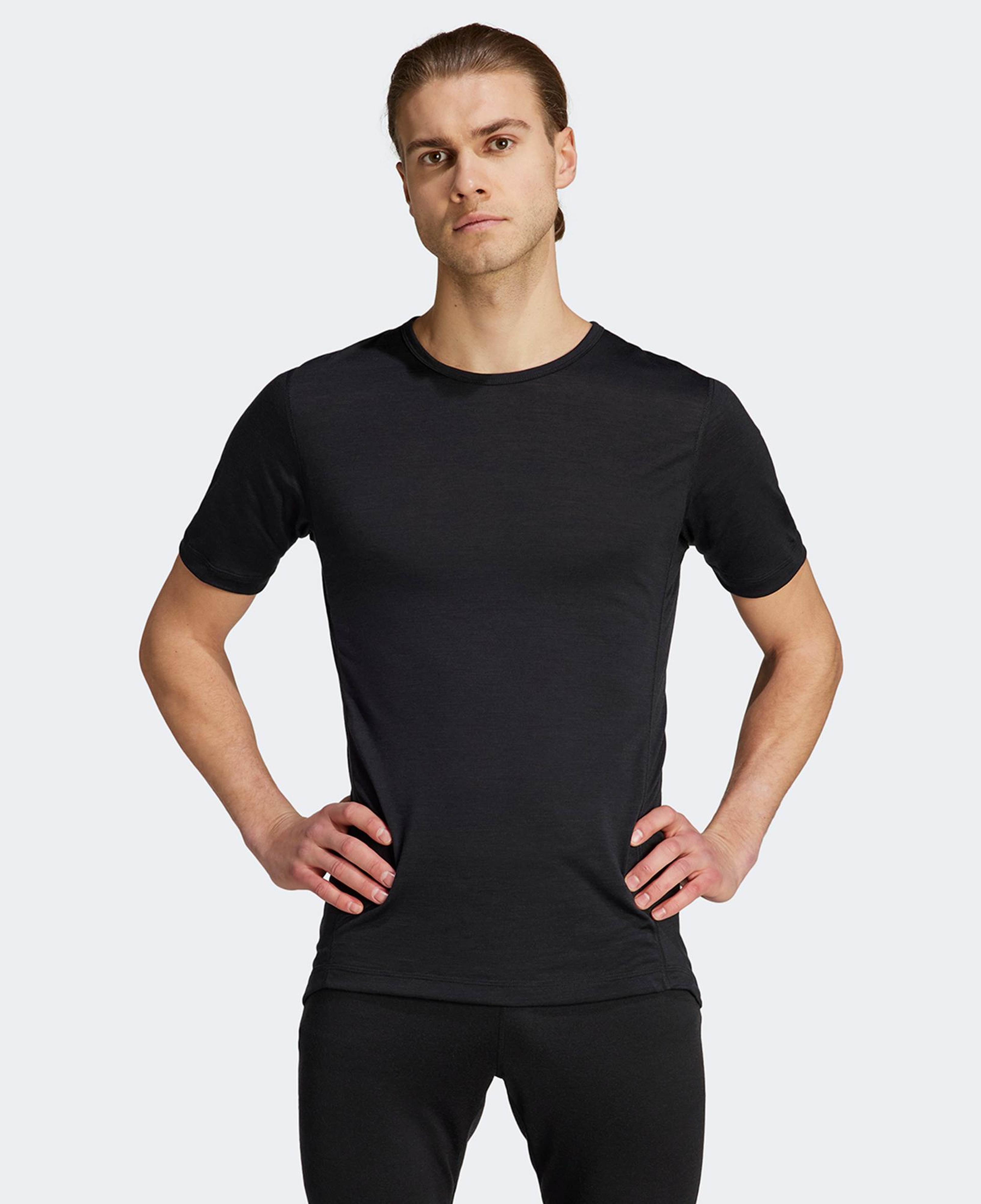 adidas Xperior Merino Erkek Siyah Antrenman T-Shirt