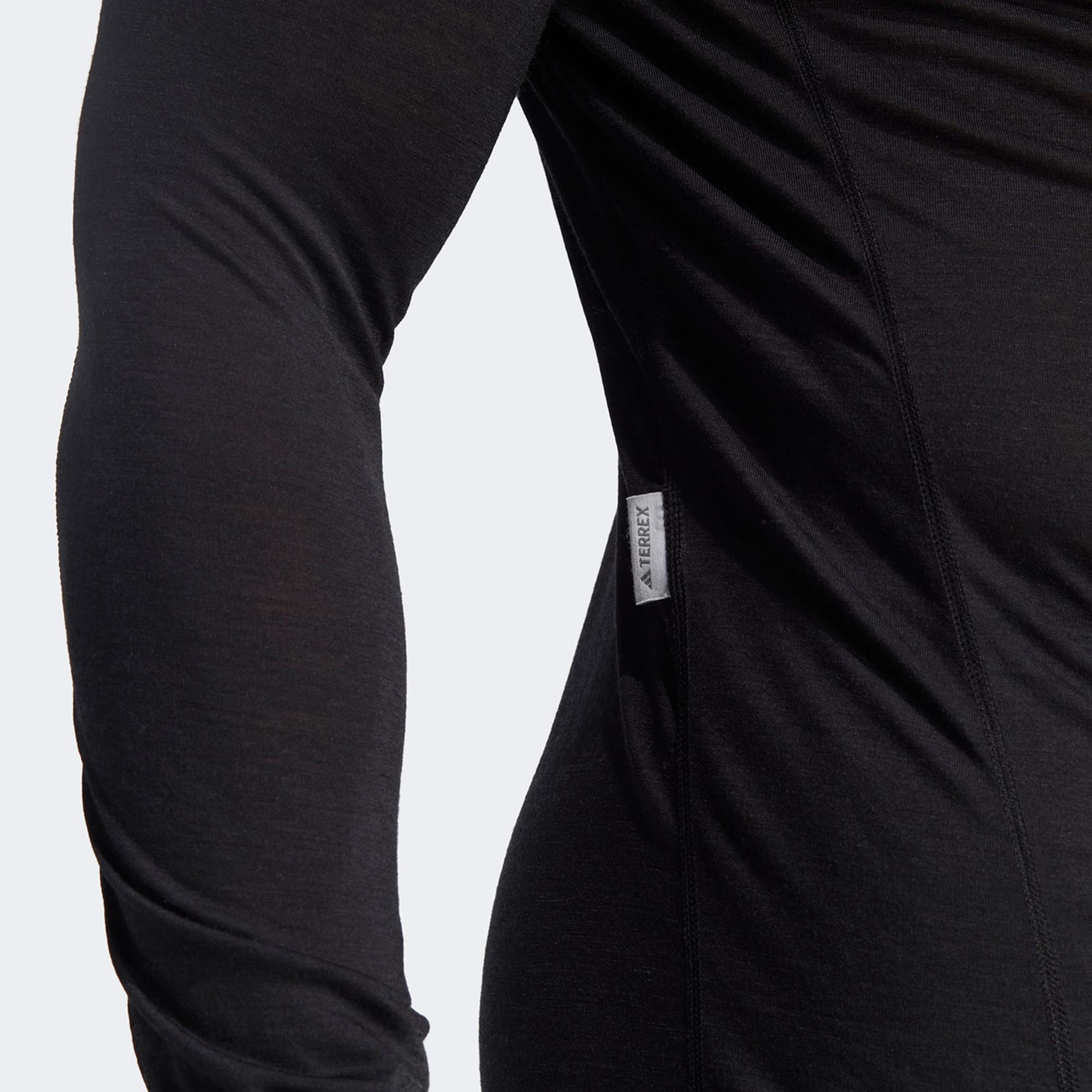 adidas Xperior Merino 150 Midlayer Erkek Siyah Uzun Kollu Antrenman İçliği