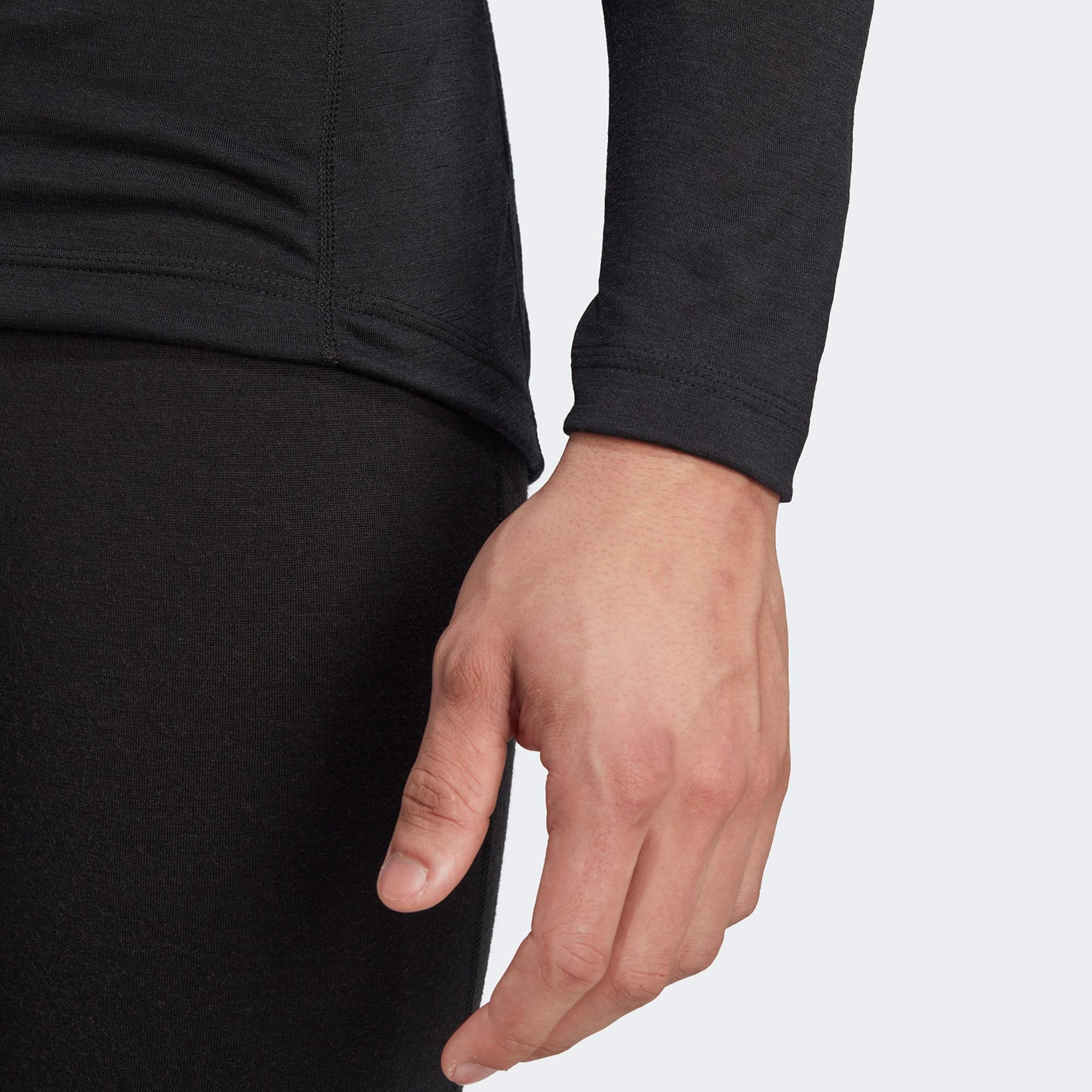 adidas Xperior Merino 150 Midlayer Erkek Siyah Uzun Kollu Antrenman İçliği