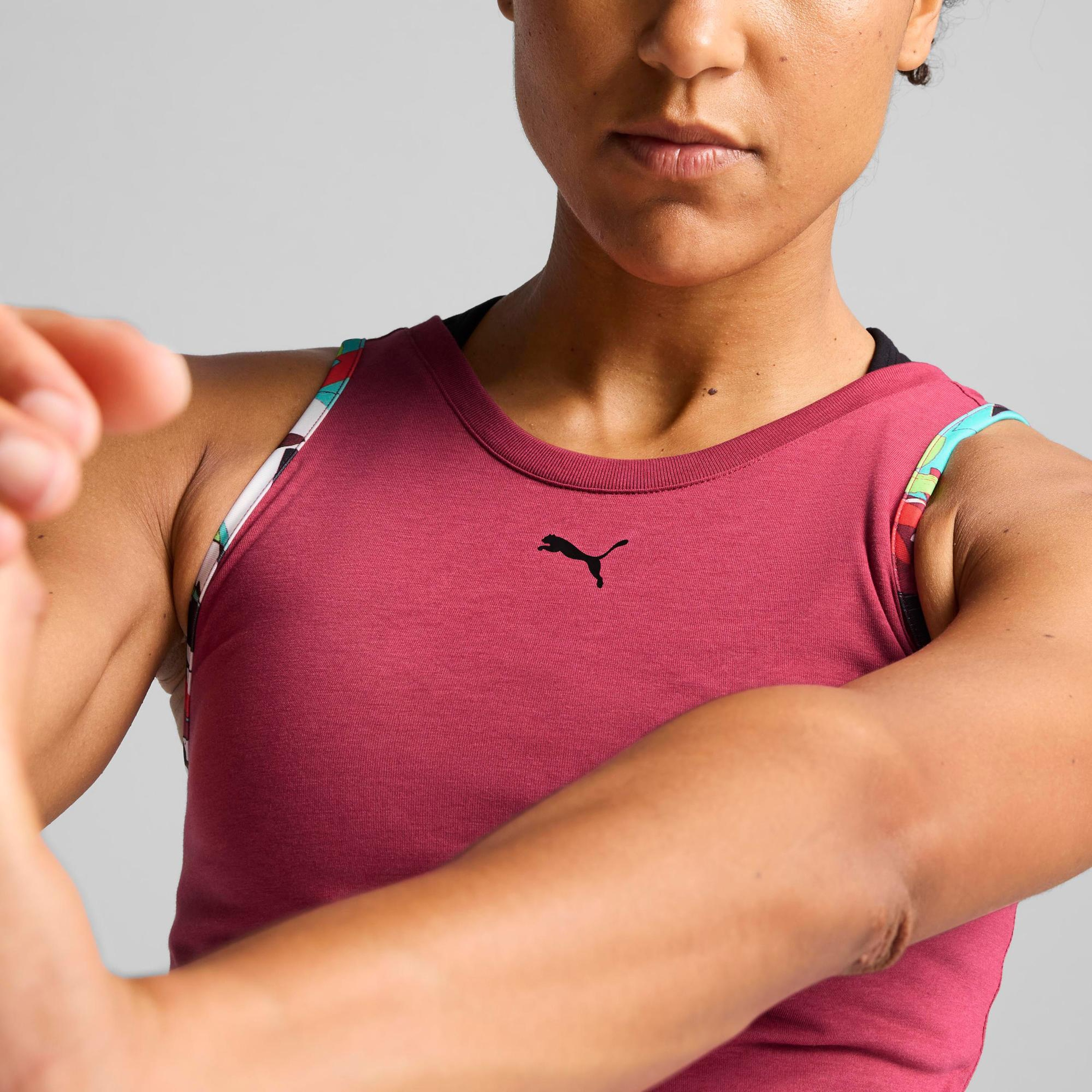 Puma Tropical Aop Tank Kadın Pembe Antrenman Atleti