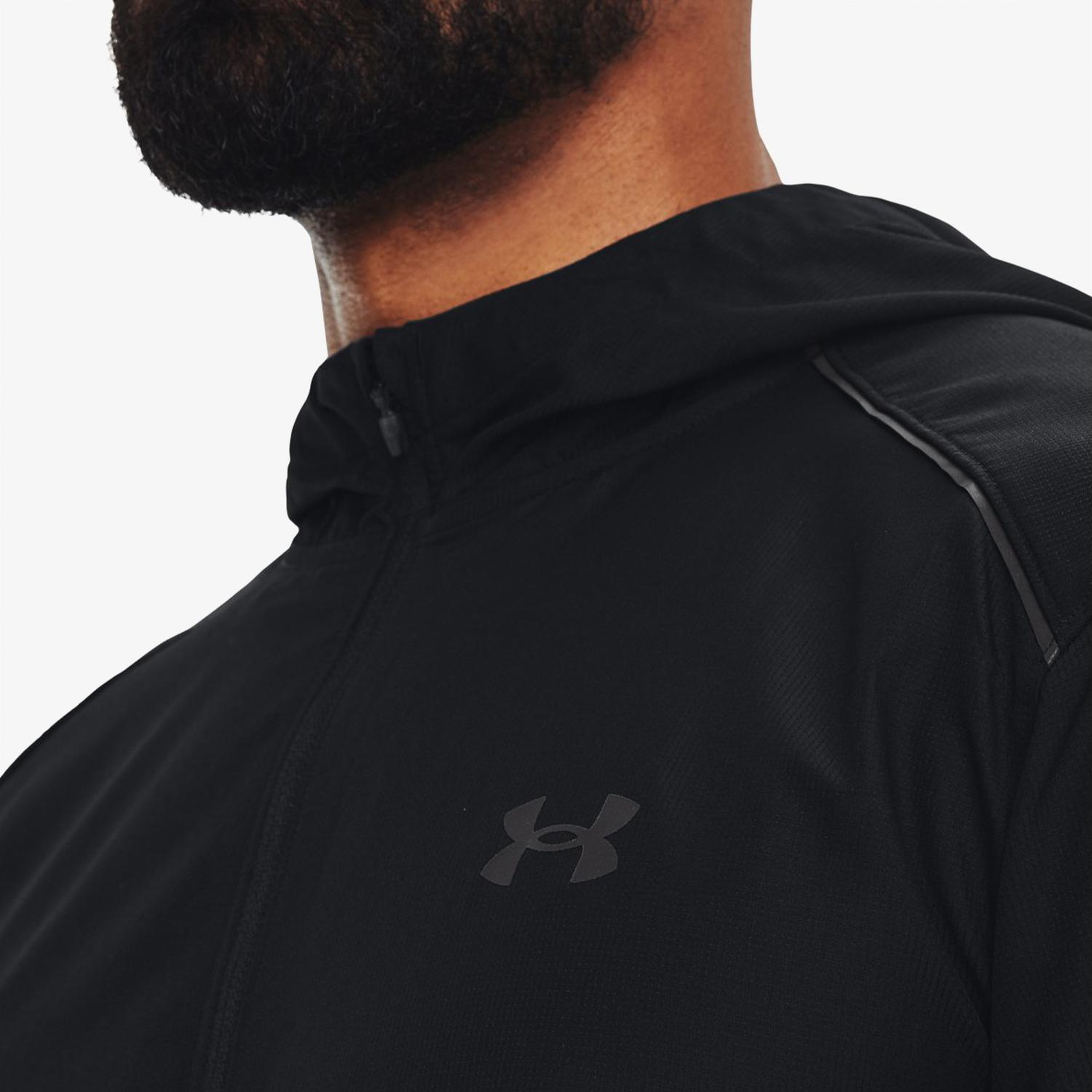 Under Armour Storm Run Erkek Siyah Koşu Ceketi