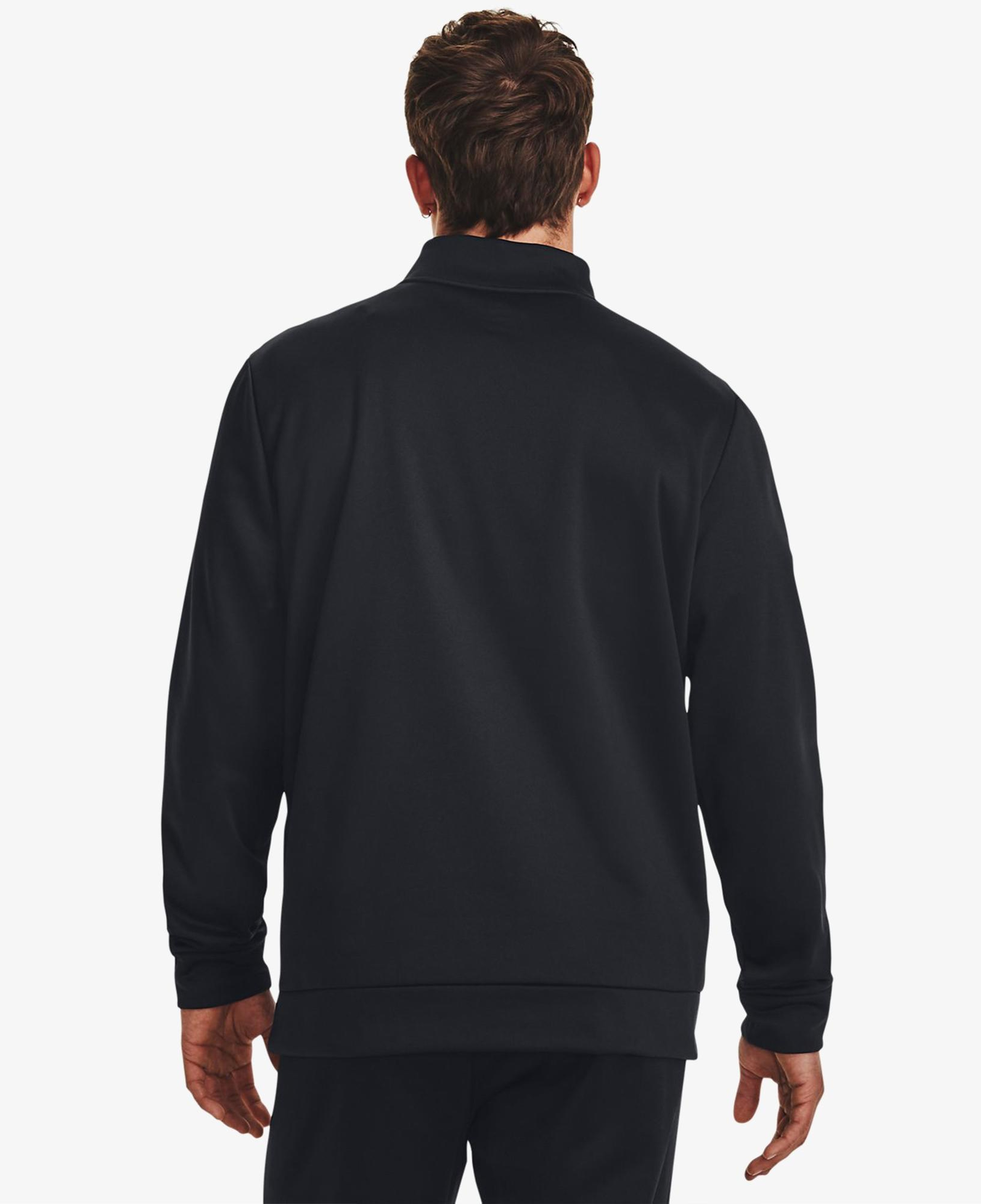 Under Armour Fleece 1/4 Zip Erkek Siyah Günlük Sweatshirt