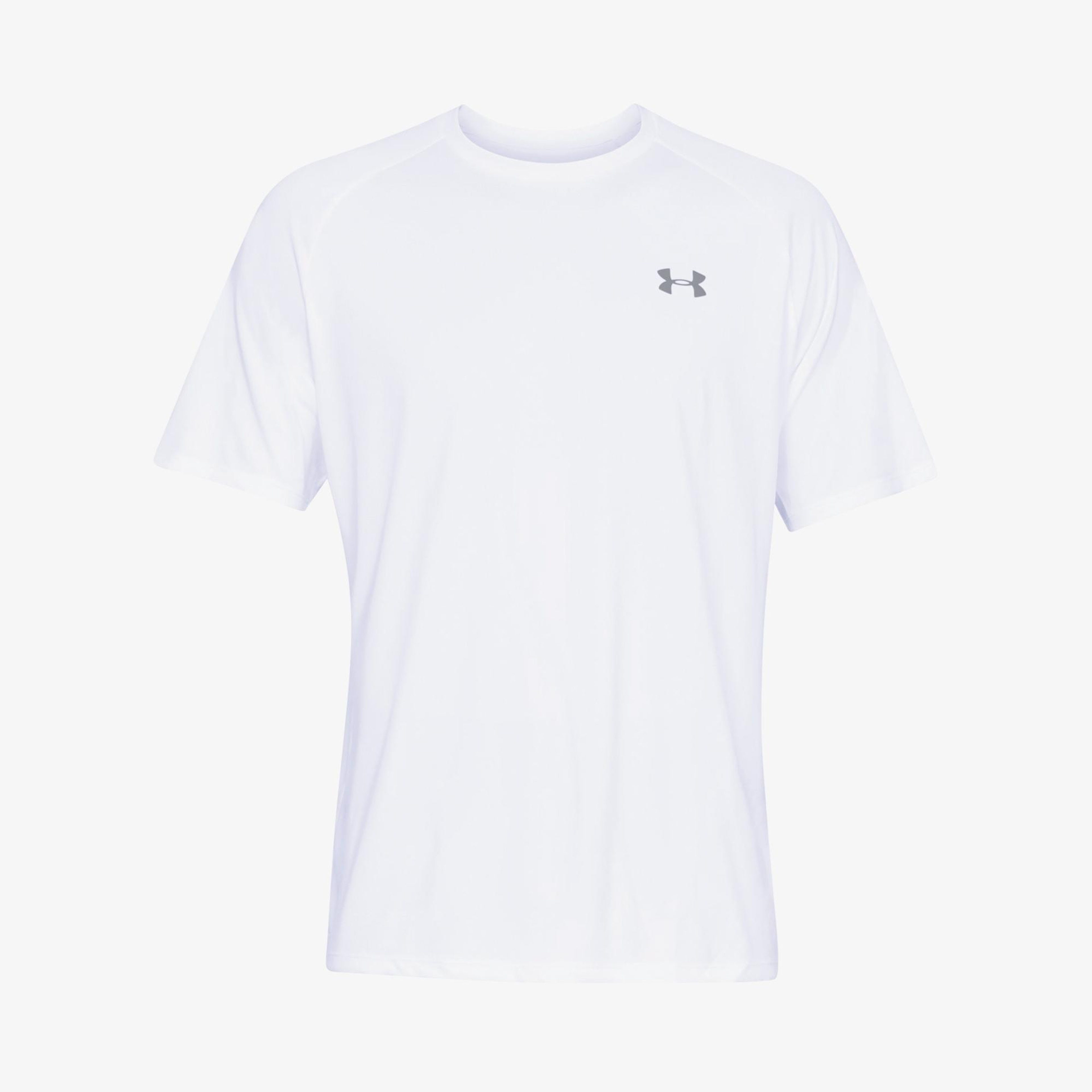 Under Armour Tech 2.0 Erkek Beyaz Antrenman T-Shirt