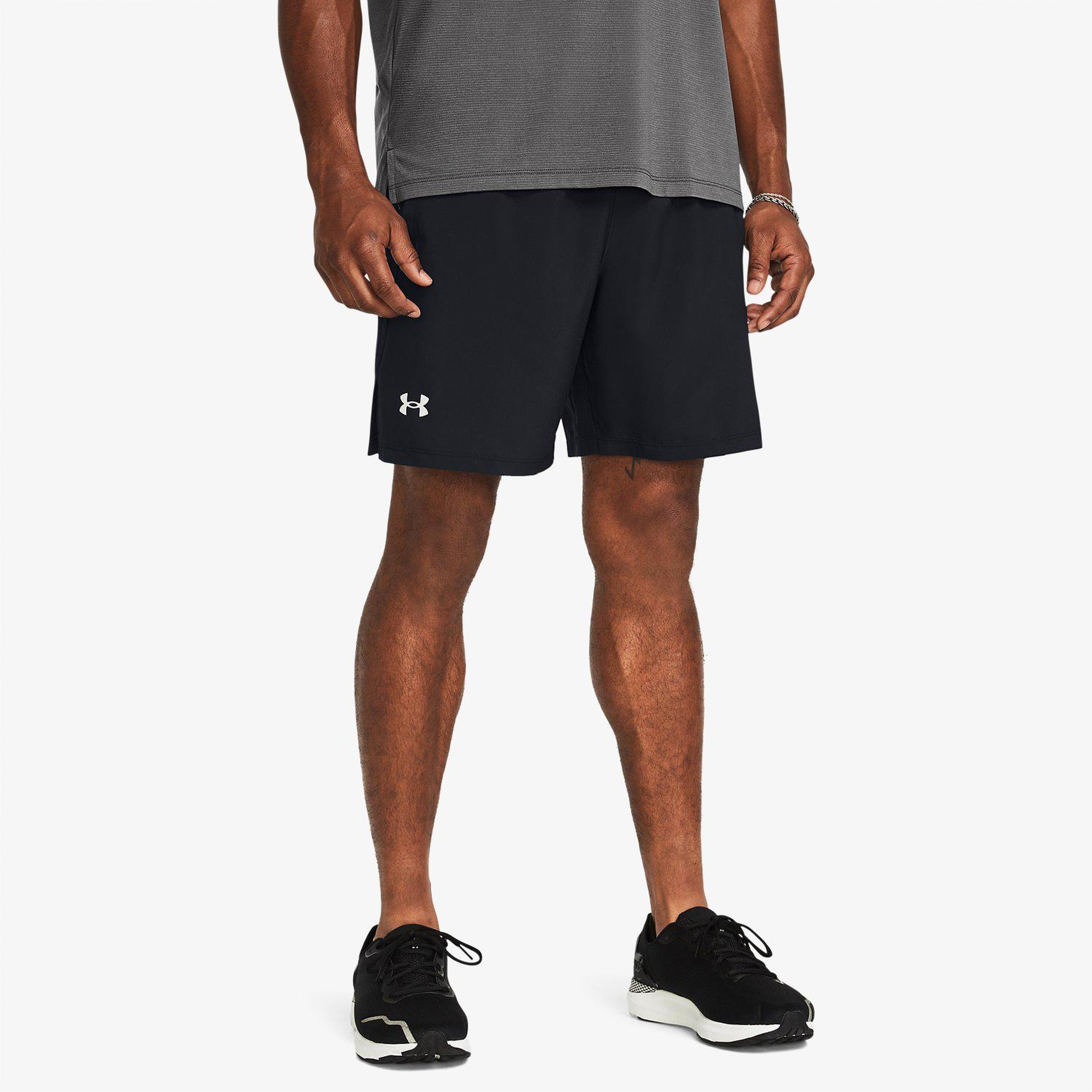 Under Armour Launch 7'' Erkek Siyah Koşu Şortu