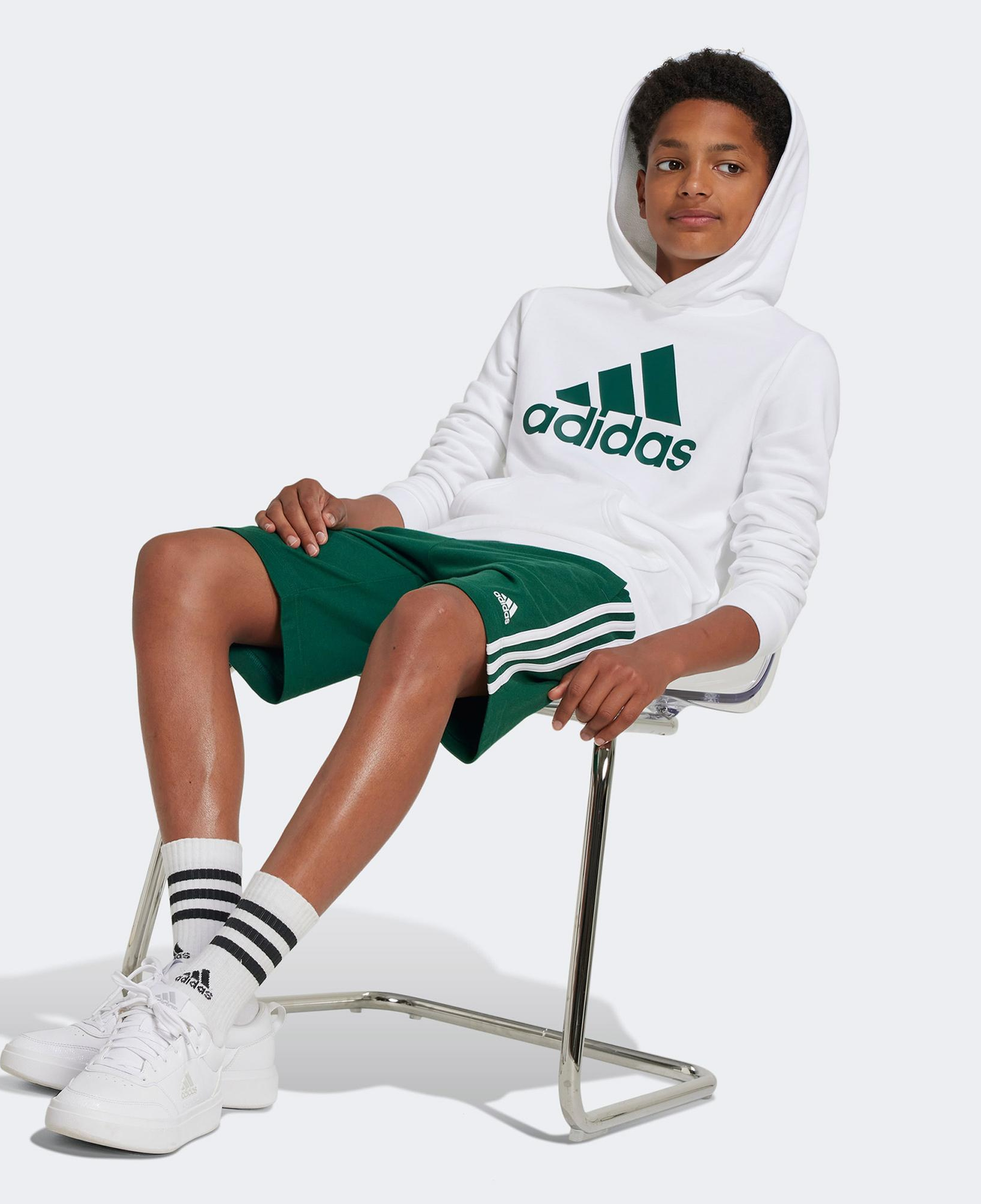 adidas Sportswear Big Logo Çocuk Beyaz Günlük Sweatshirt