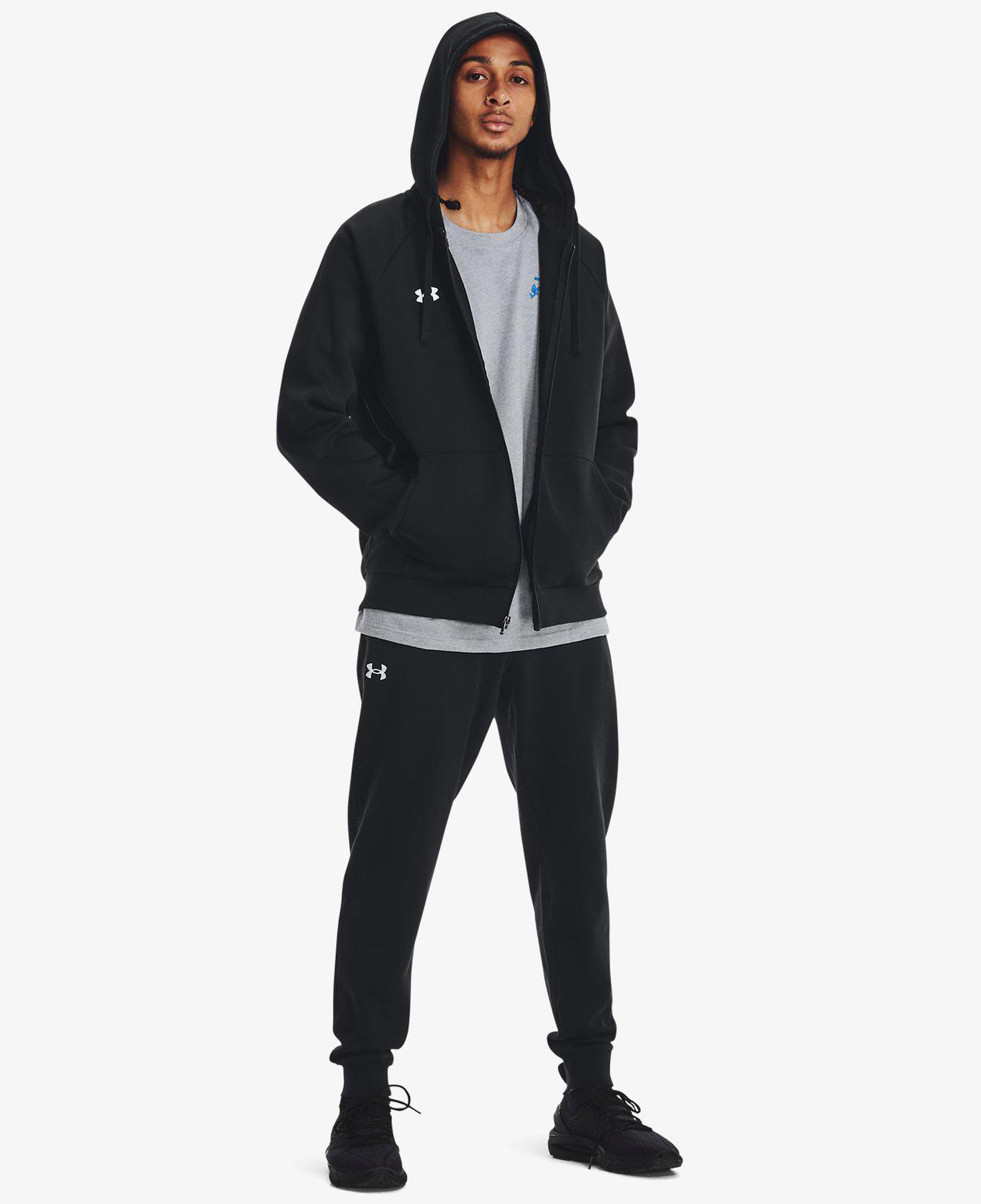 Under Armour Rival Fleece Erkek Siyah Günlük Sweatshirt