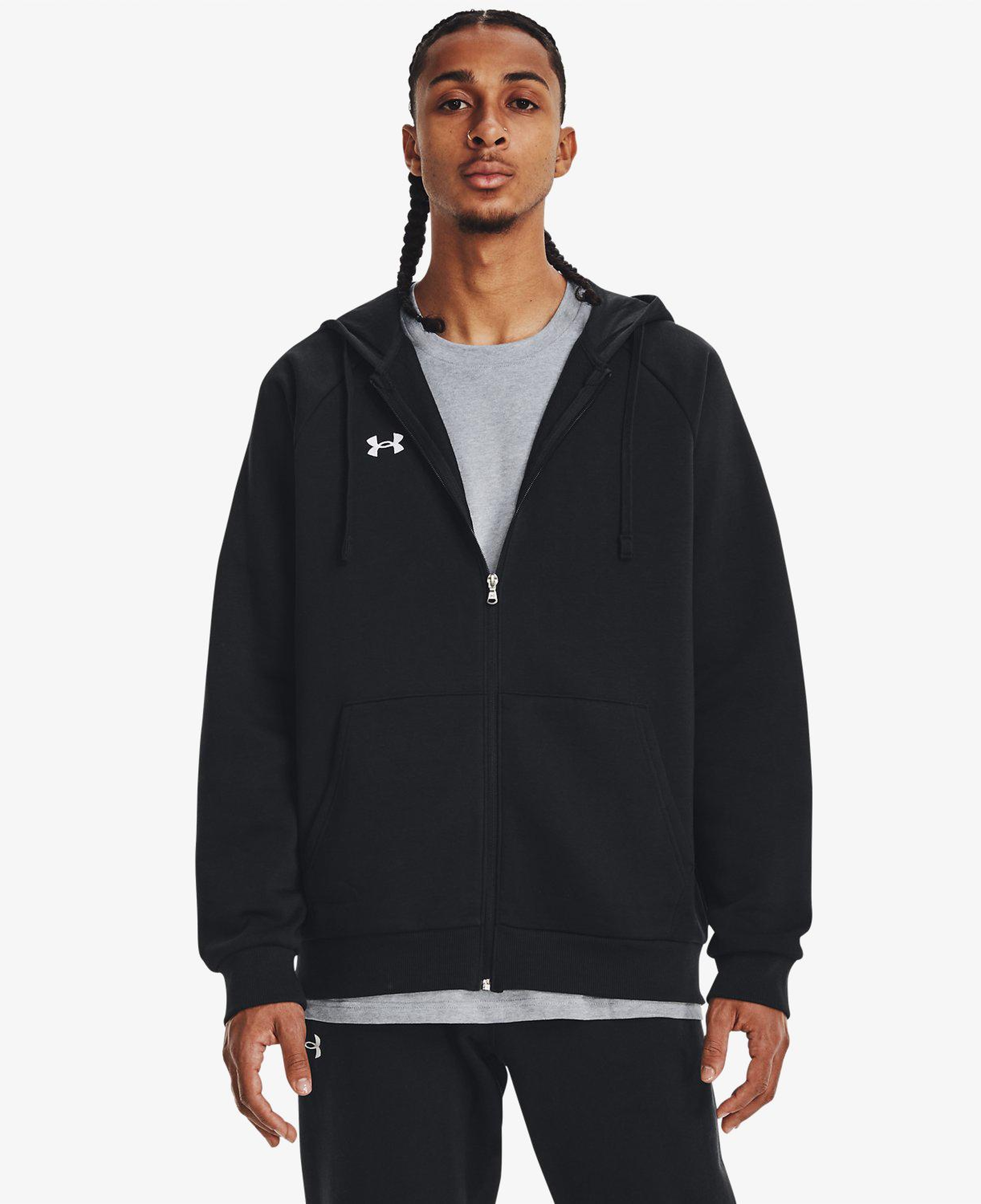 Under Armour Rival Fleece Erkek Siyah Günlük Sweatshirt