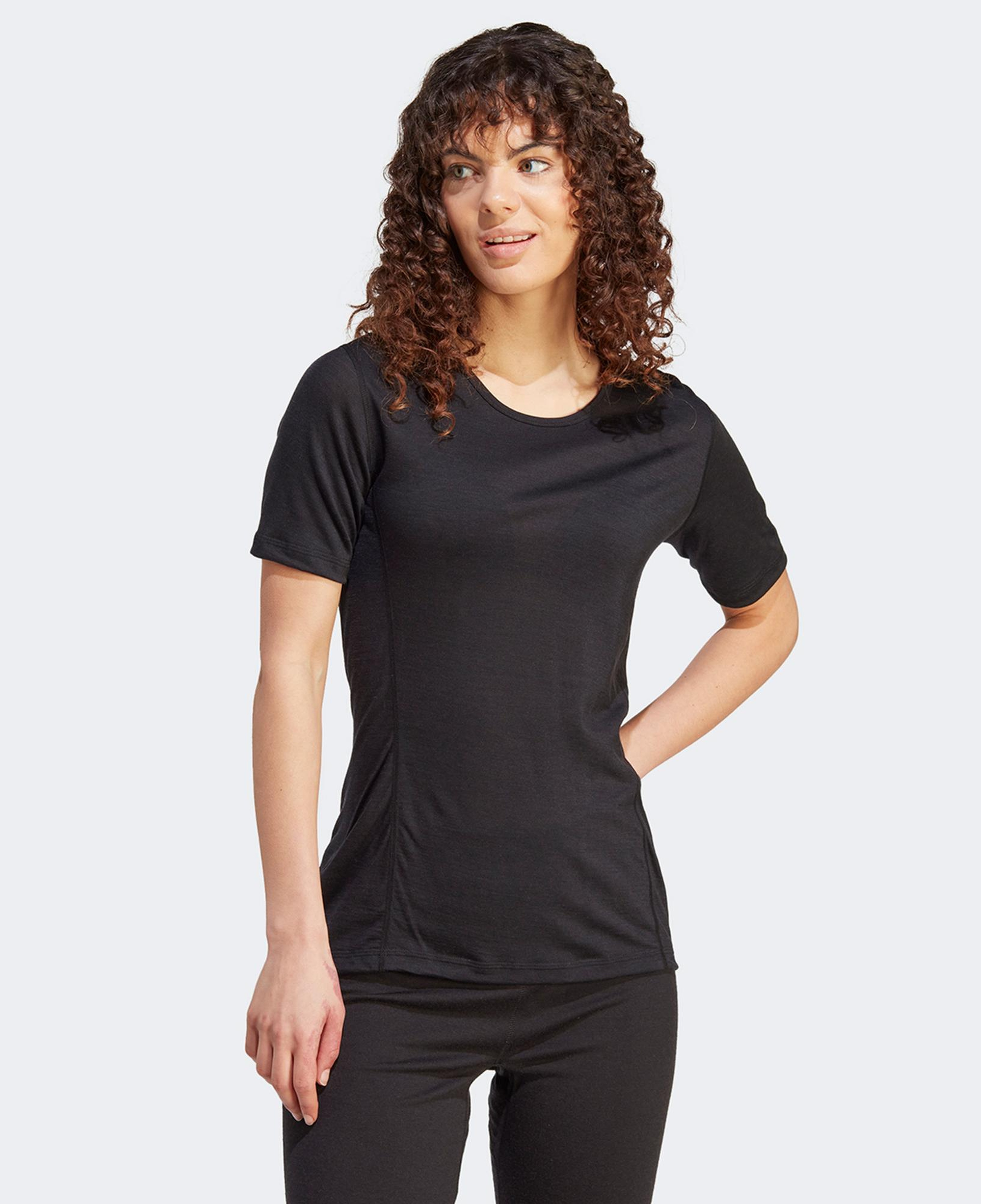 adidas Xperior Merino Kadın Siyah Antrenman T-Shirt