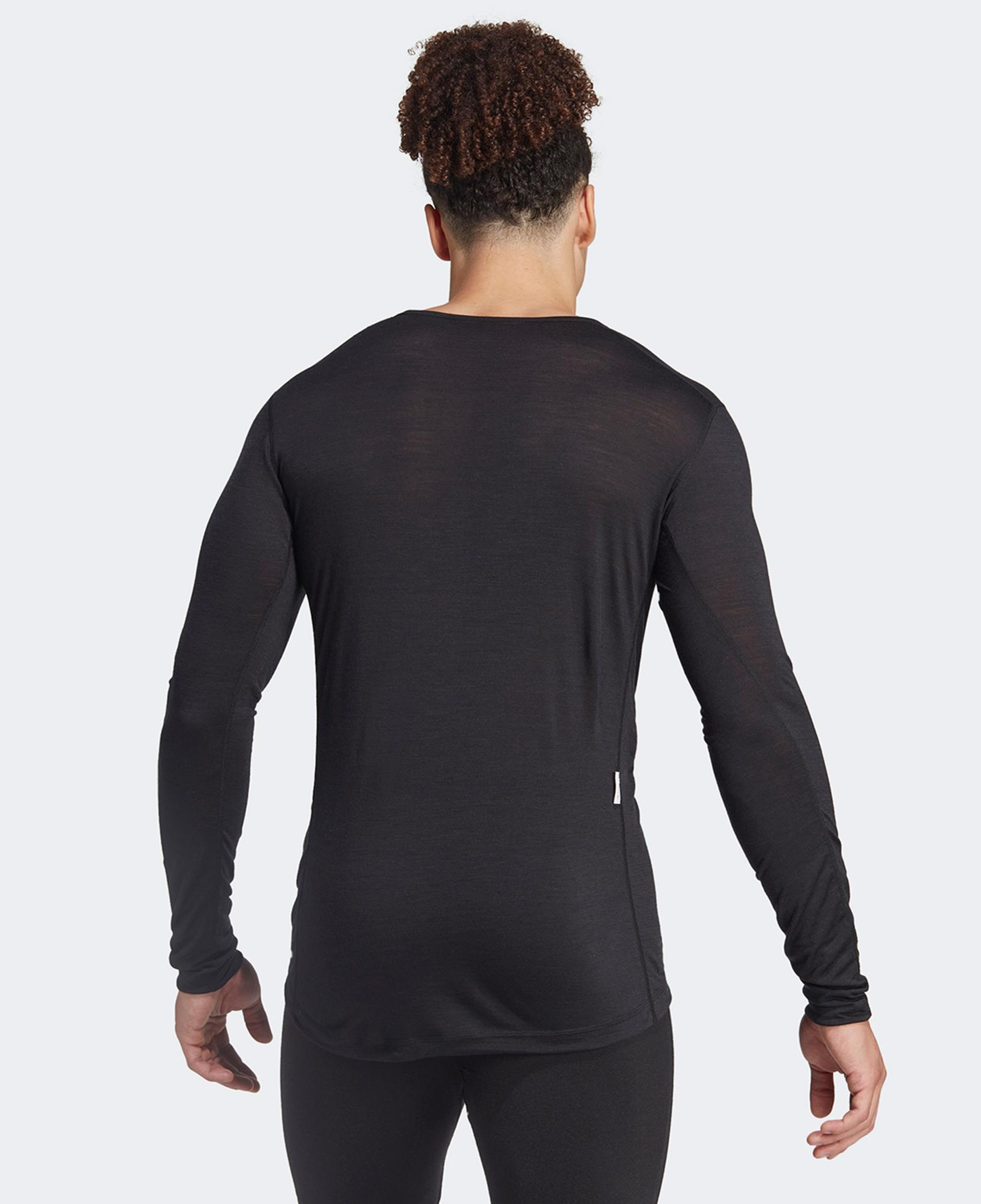 adidas Xperior Merino 150 Midlayer Erkek Siyah Uzun Kollu Antrenman İçliği