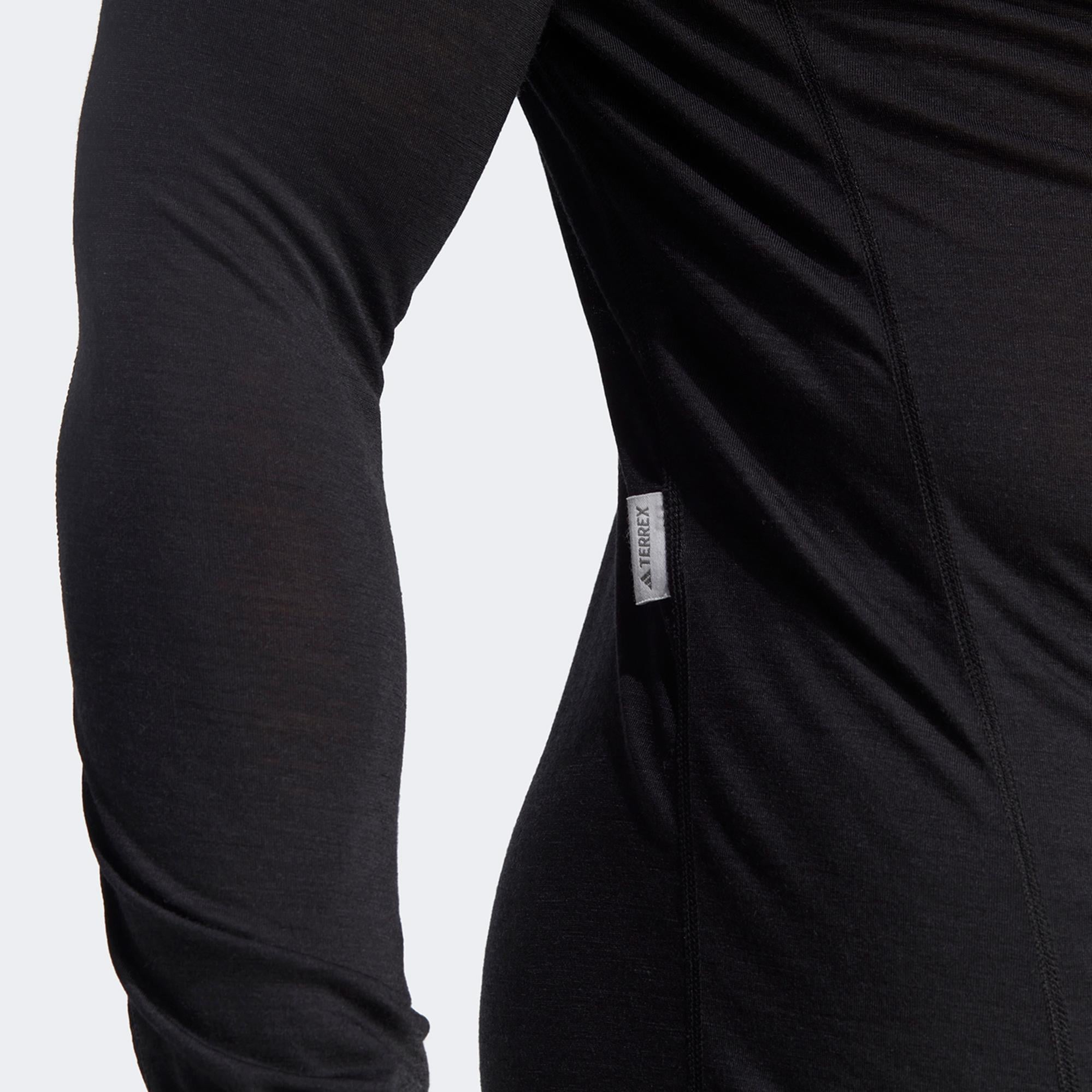 adidas Xperior Merino 150 Midlayer Erkek Siyah Uzun Kollu Antrenman İçliği