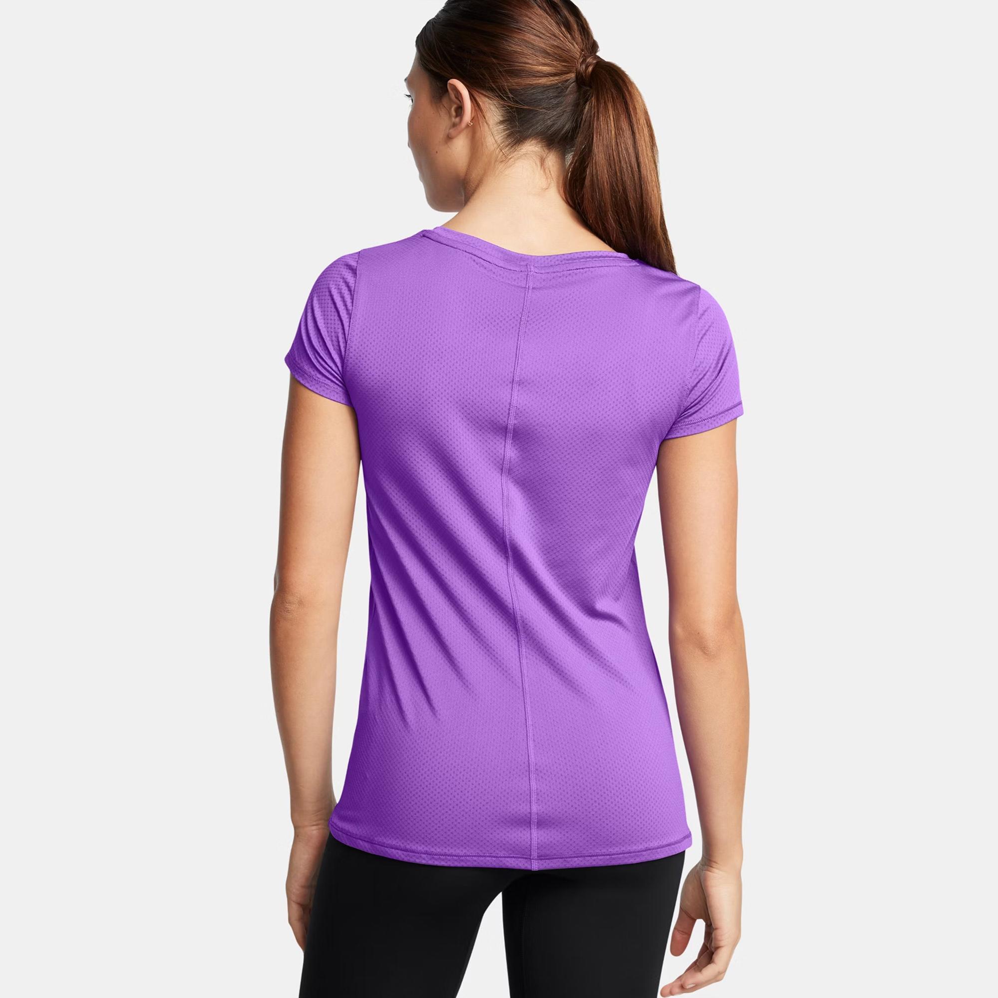 Under Armour Tech Mesh Kadın Mor Antrenman T-Shirt