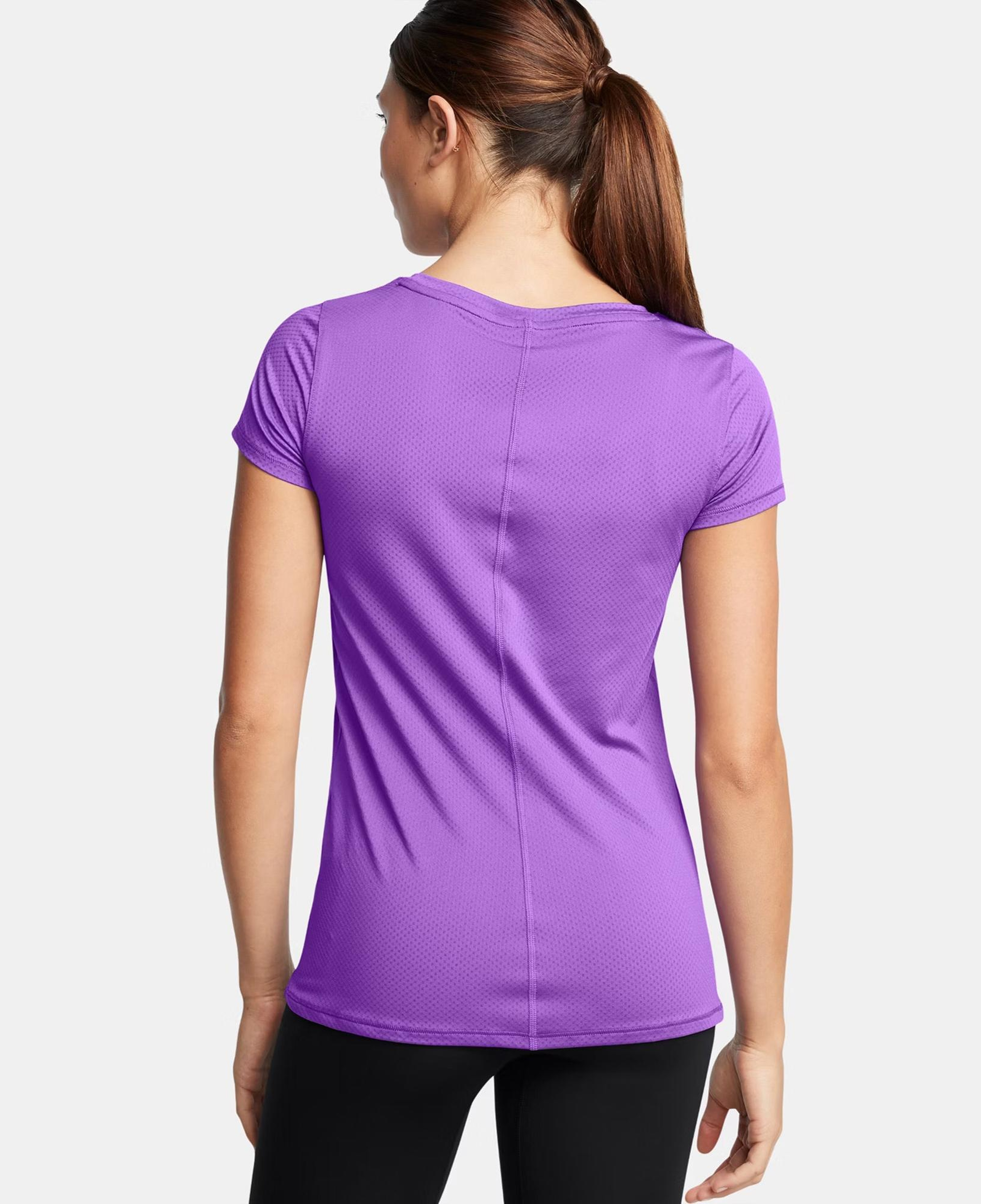 Under Armour Tech Mesh Kadın Mor Antrenman T-Shirt