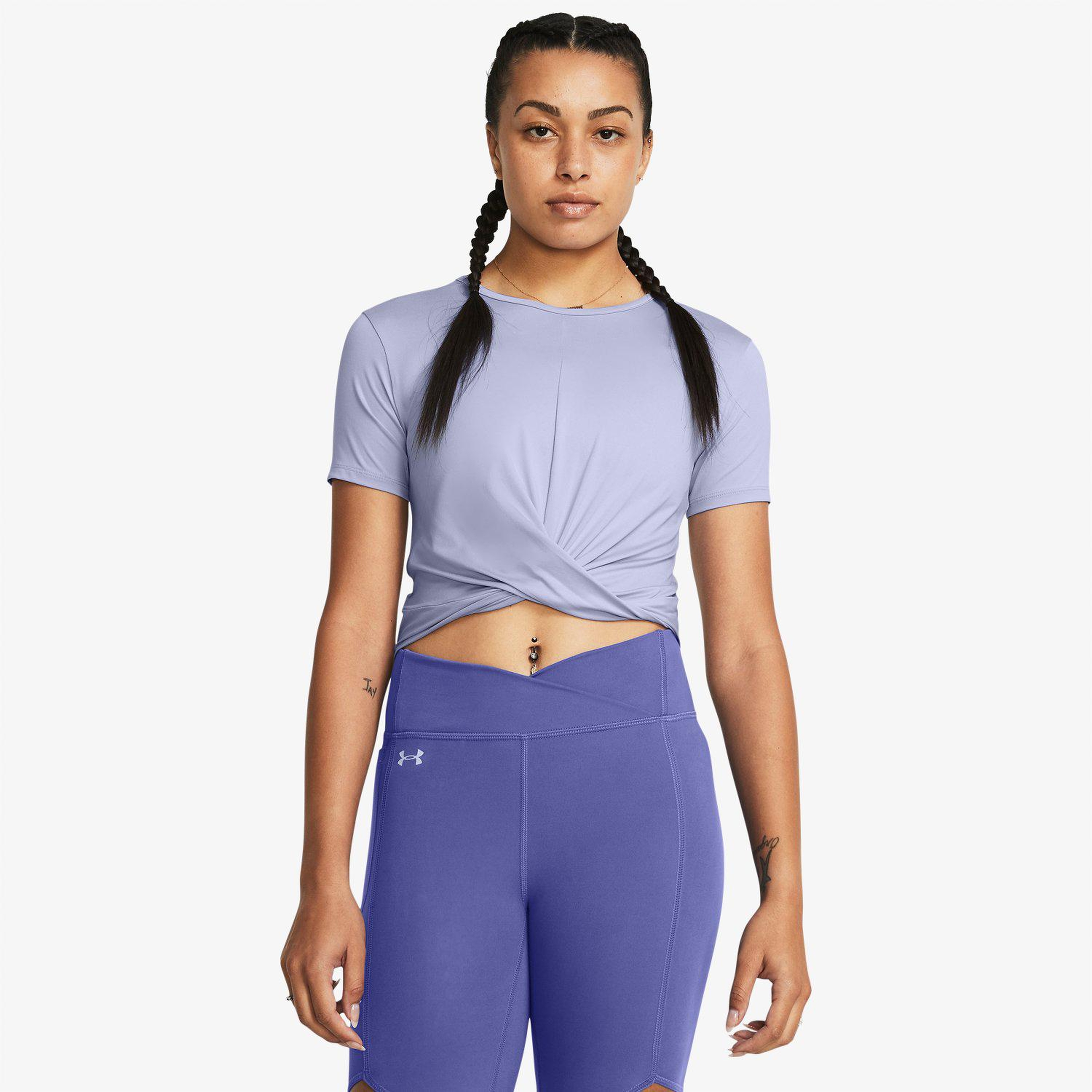 Under Armour Motion Crossover Kadın Mor Antrenman T-Shirt