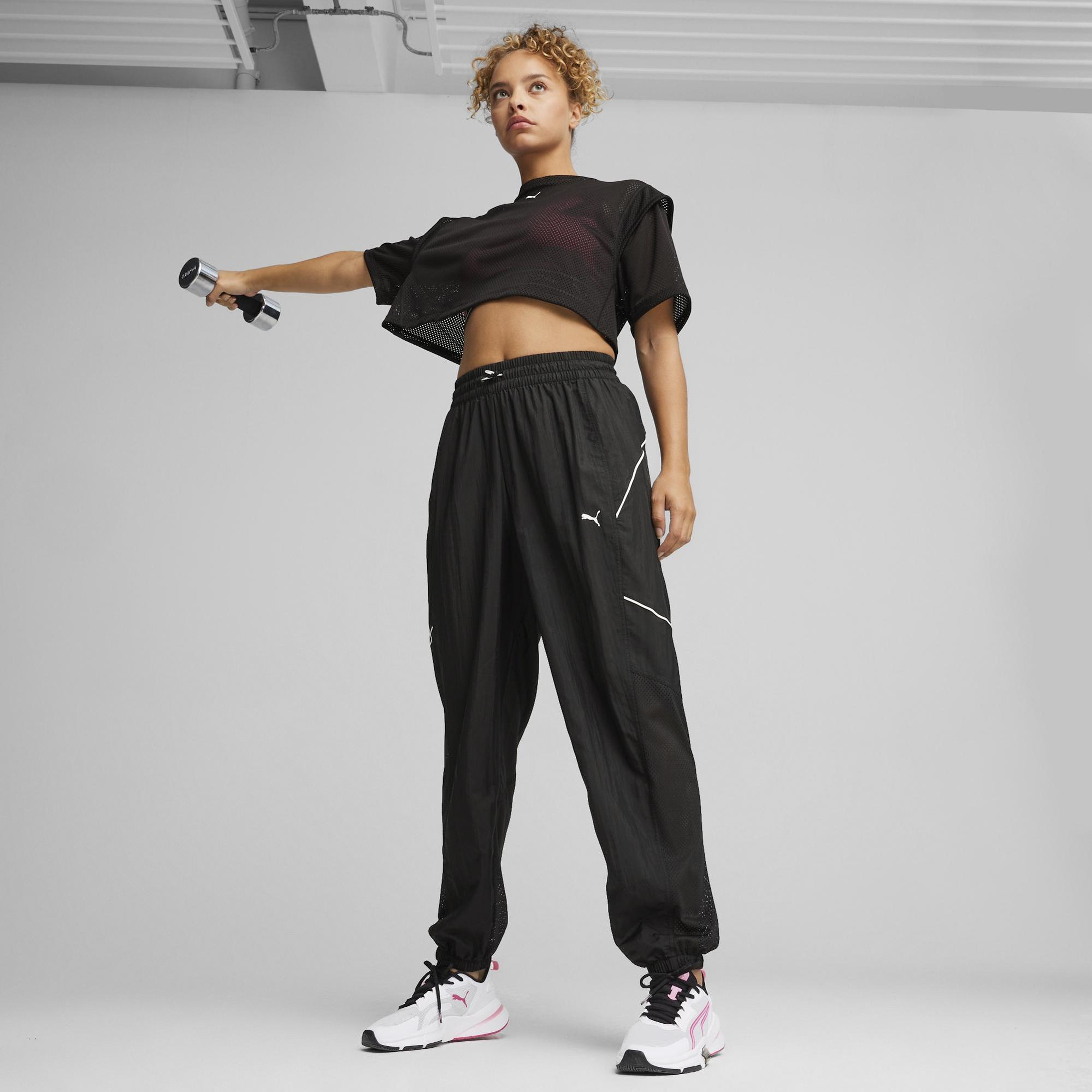 Puma Fıt Move Mesh Crop Tee Kadın Siyah T-Shirt