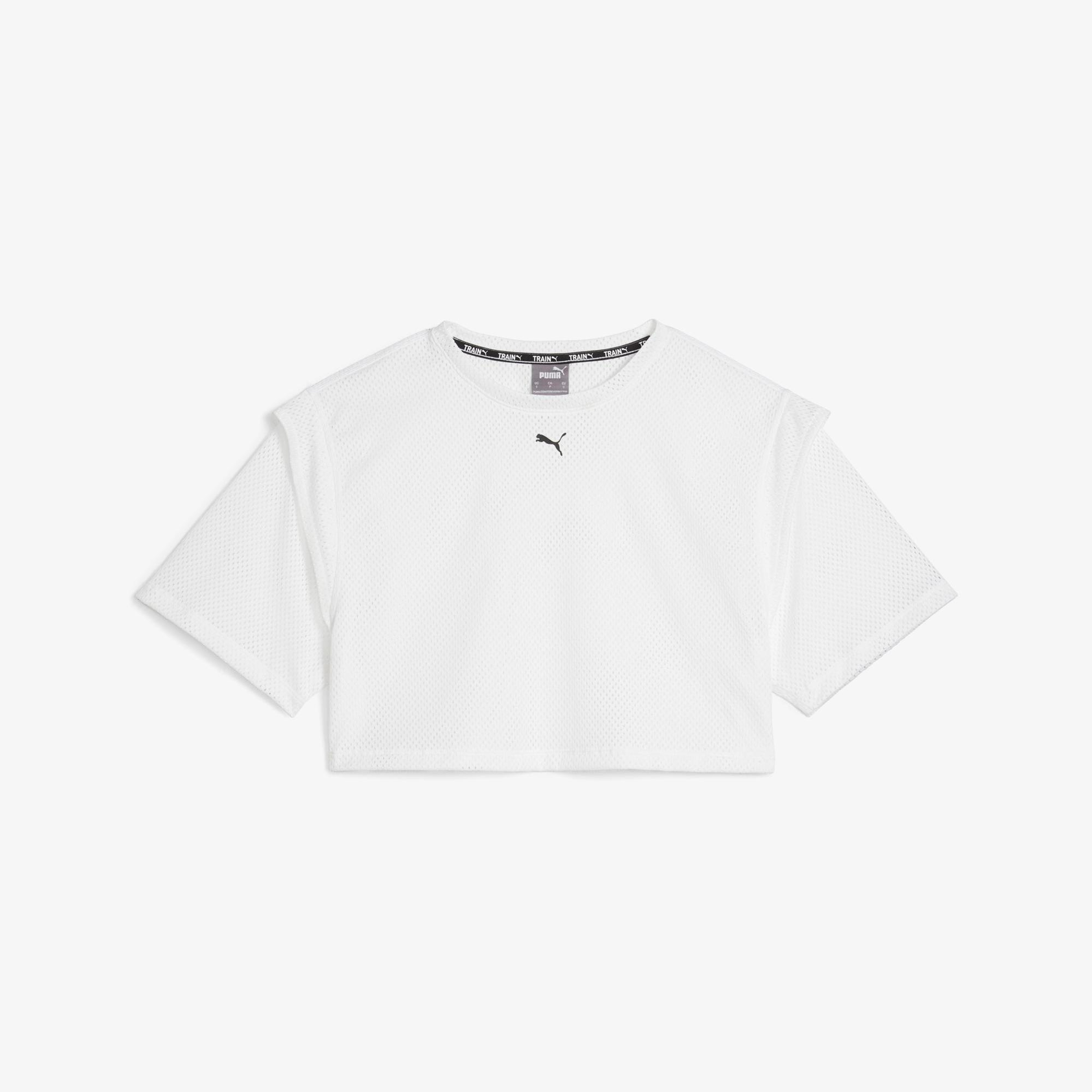 Puma Fit Move Mesh Kadın Beyaz T-Shirt