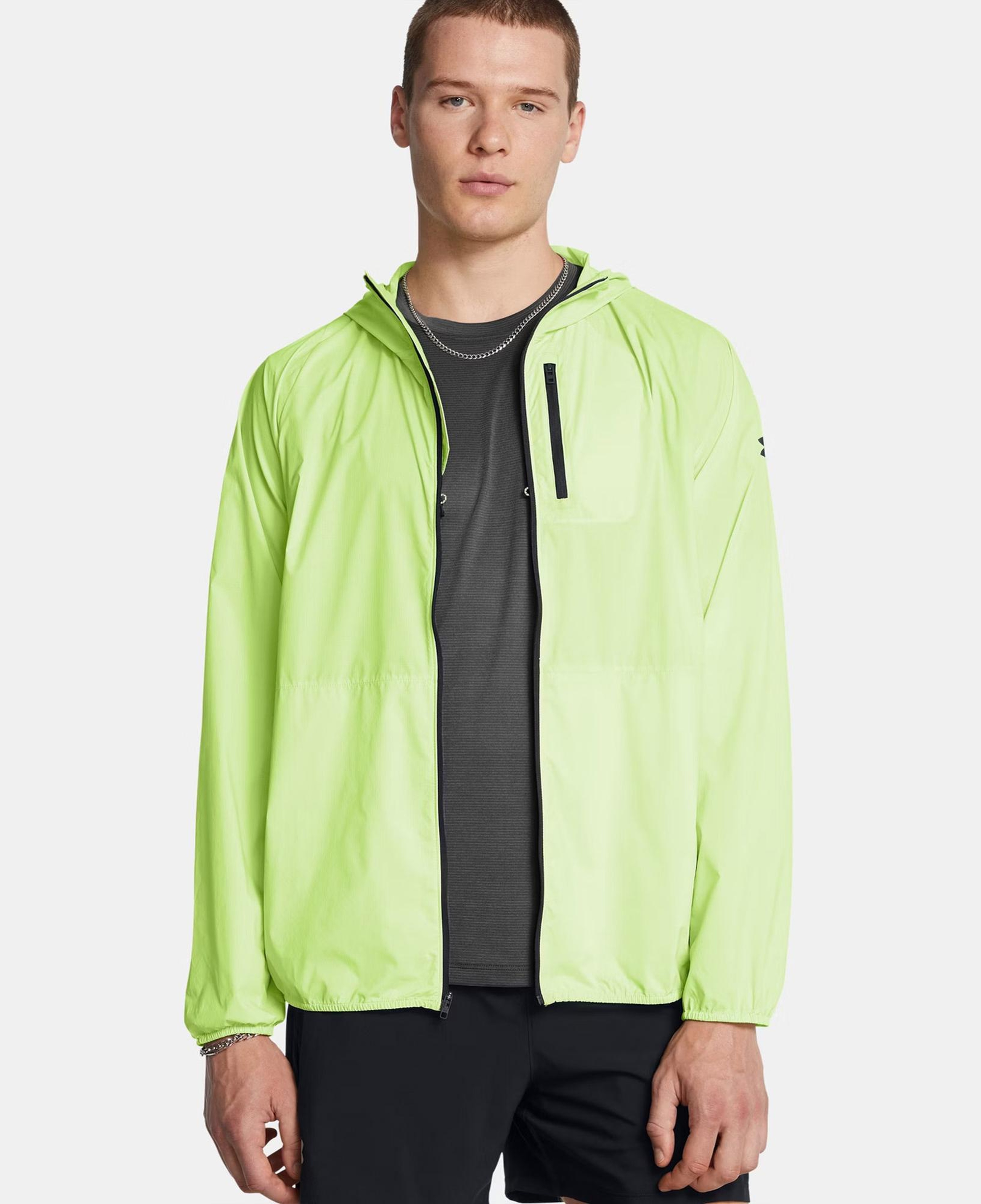 Under Armour Launch Lightweight Erkek Sarı Koşu Ceketi