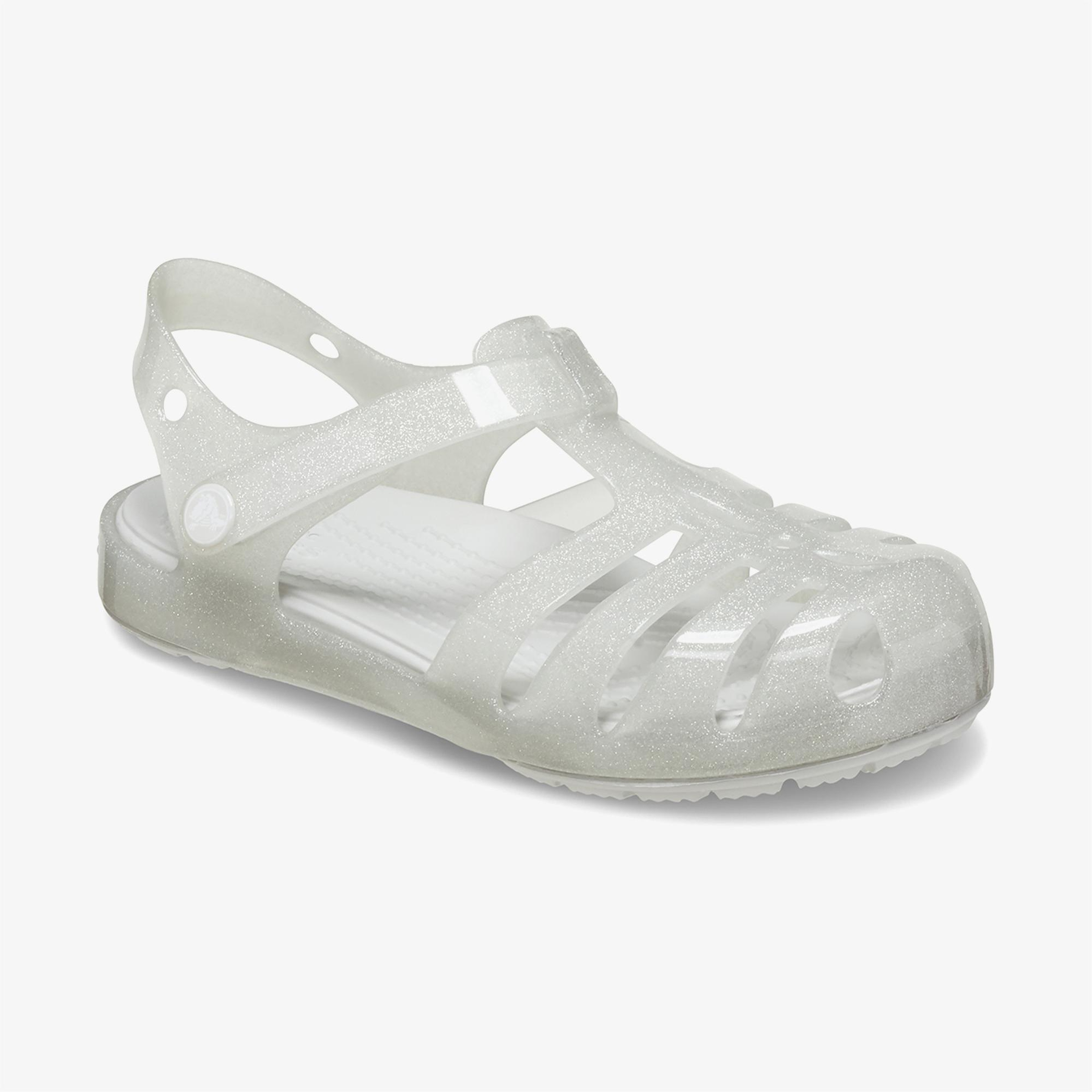Crocs Isabella Glitter Çocuk Gri Sandalet