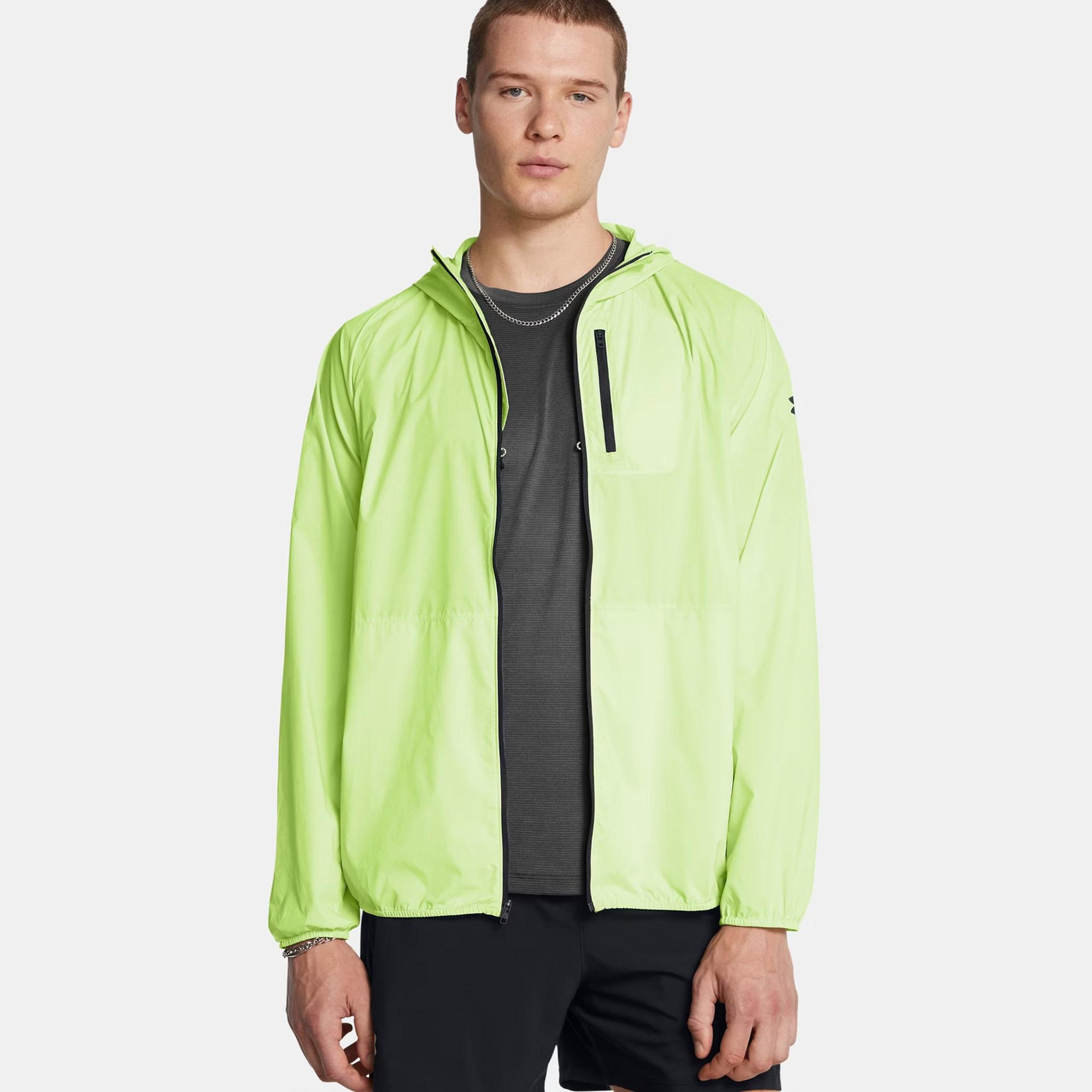 Under Armour Launch Lightweight Erkek Sarı Koşu Ceketi