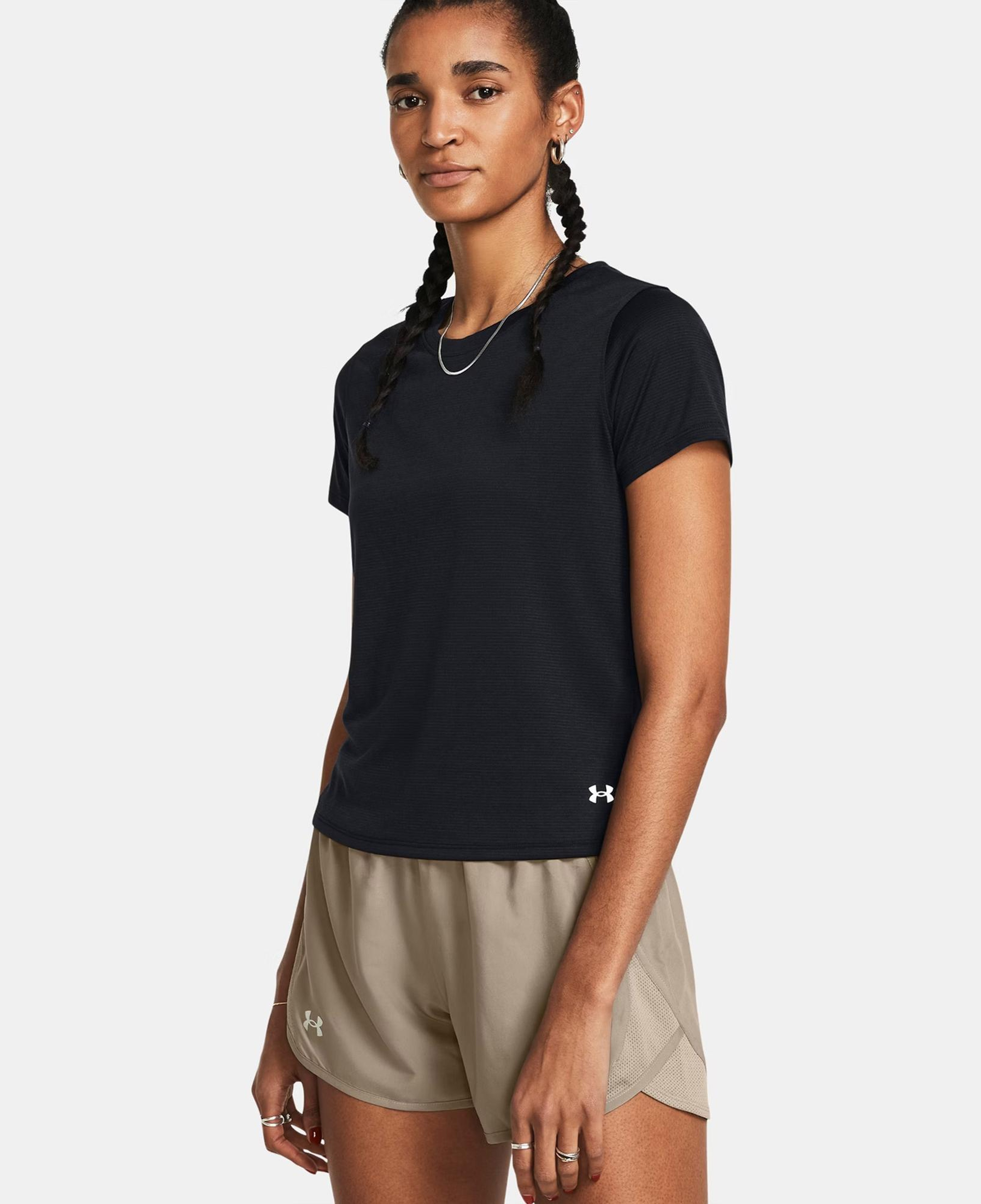 Under Armour Launch Kadın Siyah Günlük T-Shirt