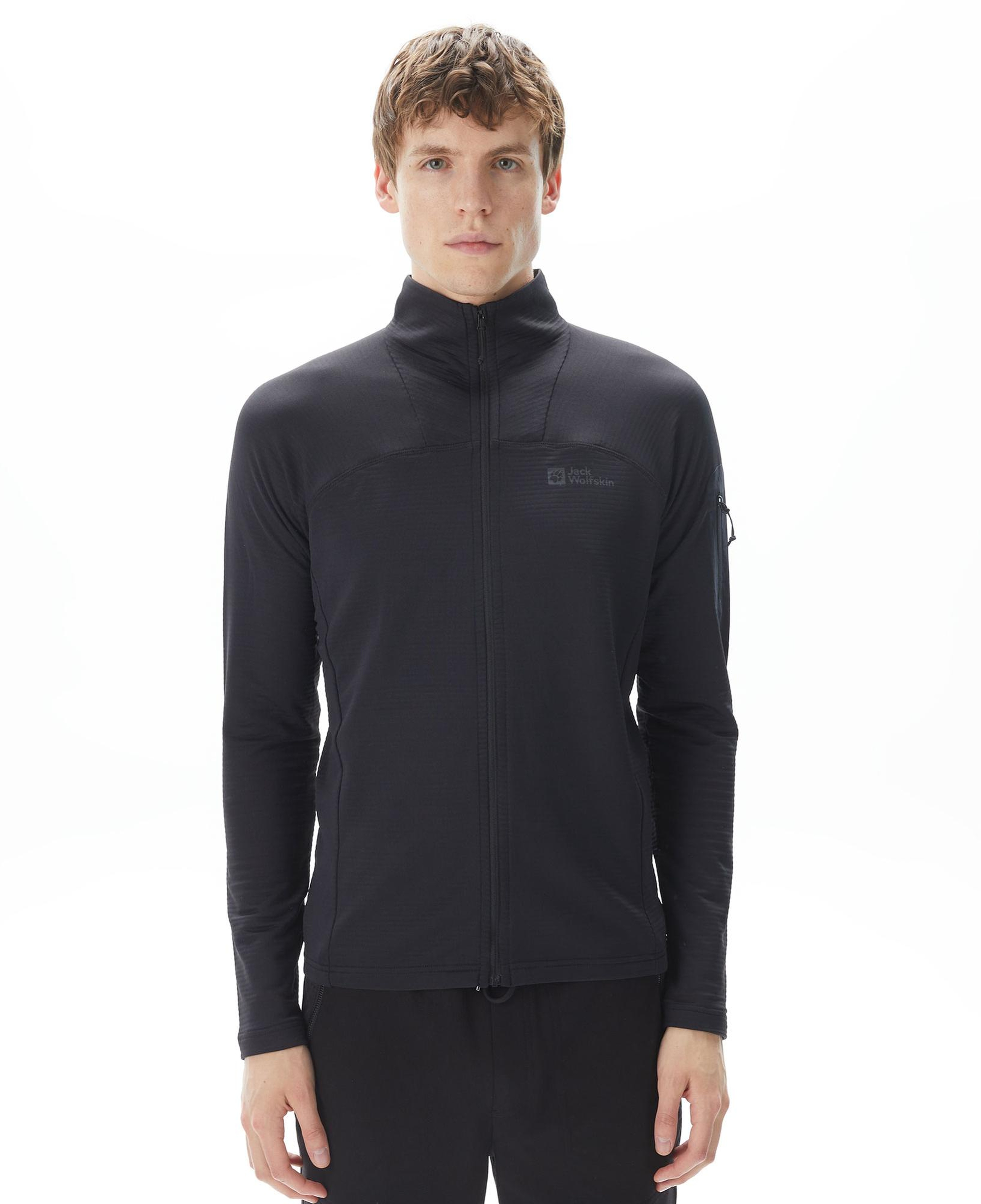 Jack Wolfskin Prelight FZ Erkek Siyah Sweatshirt