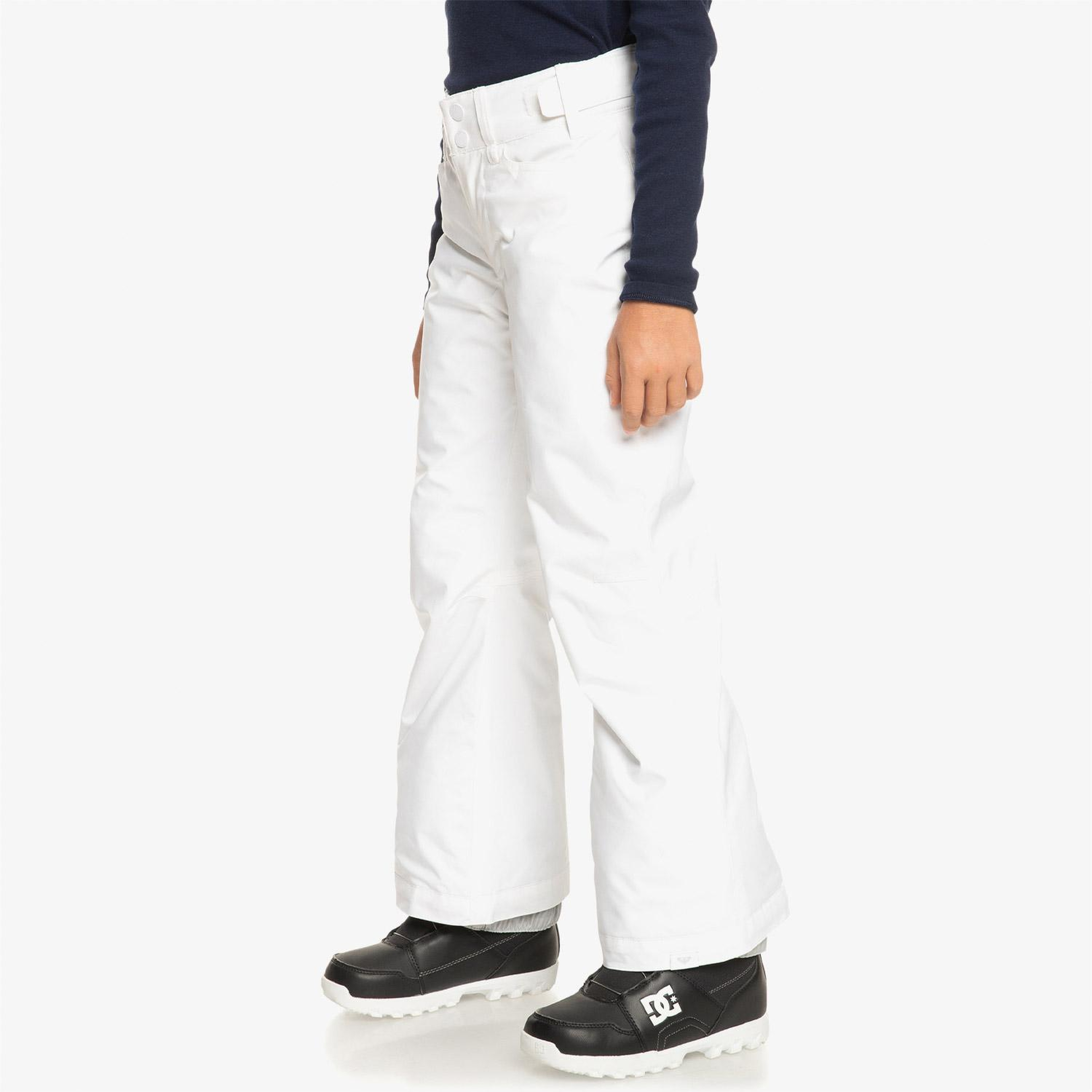 Roxy Backyard Pt Çocuk Beyaz Snowboard Pantolonu