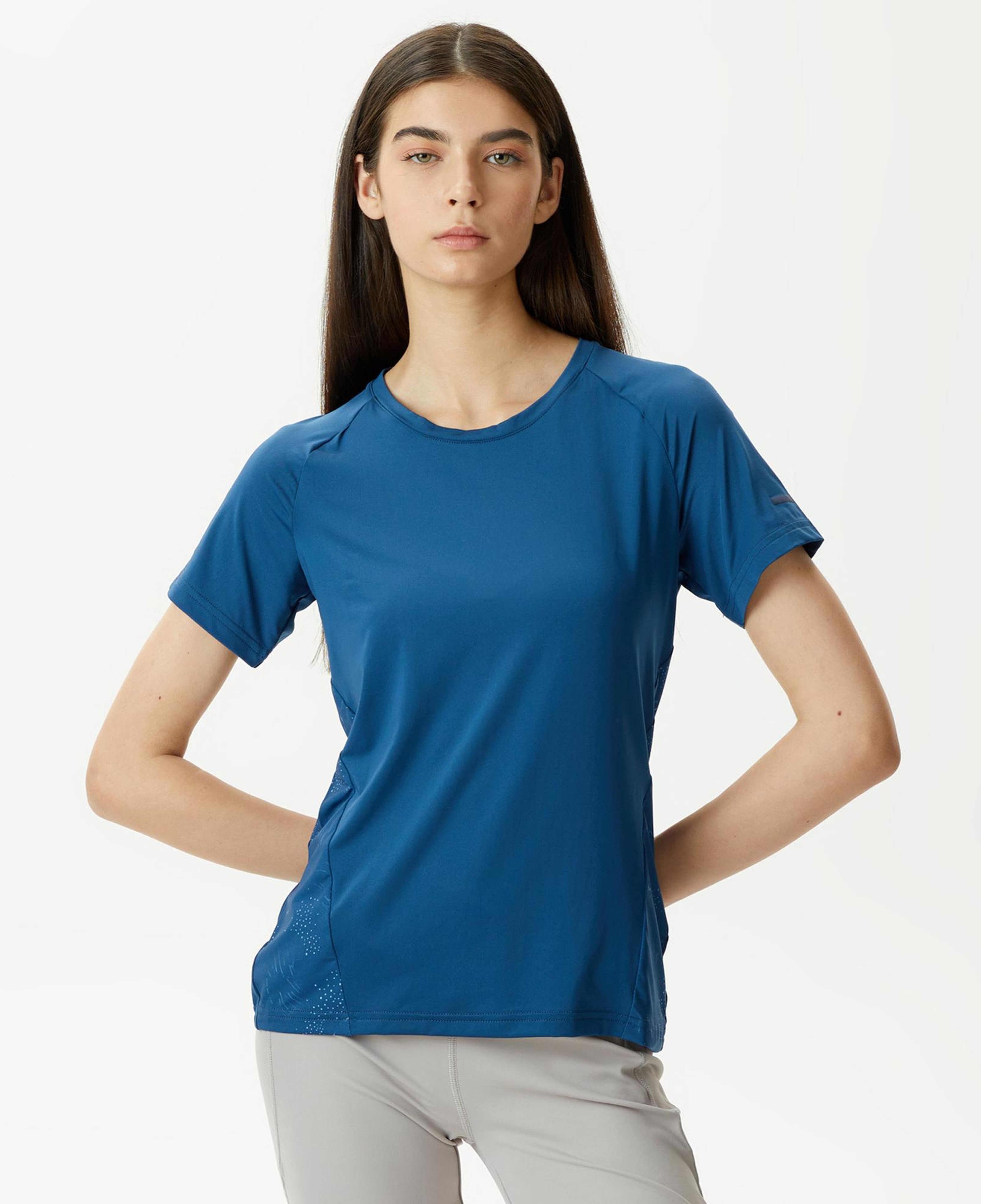 Energetics Kadın Mavi Antrenman T-shirt