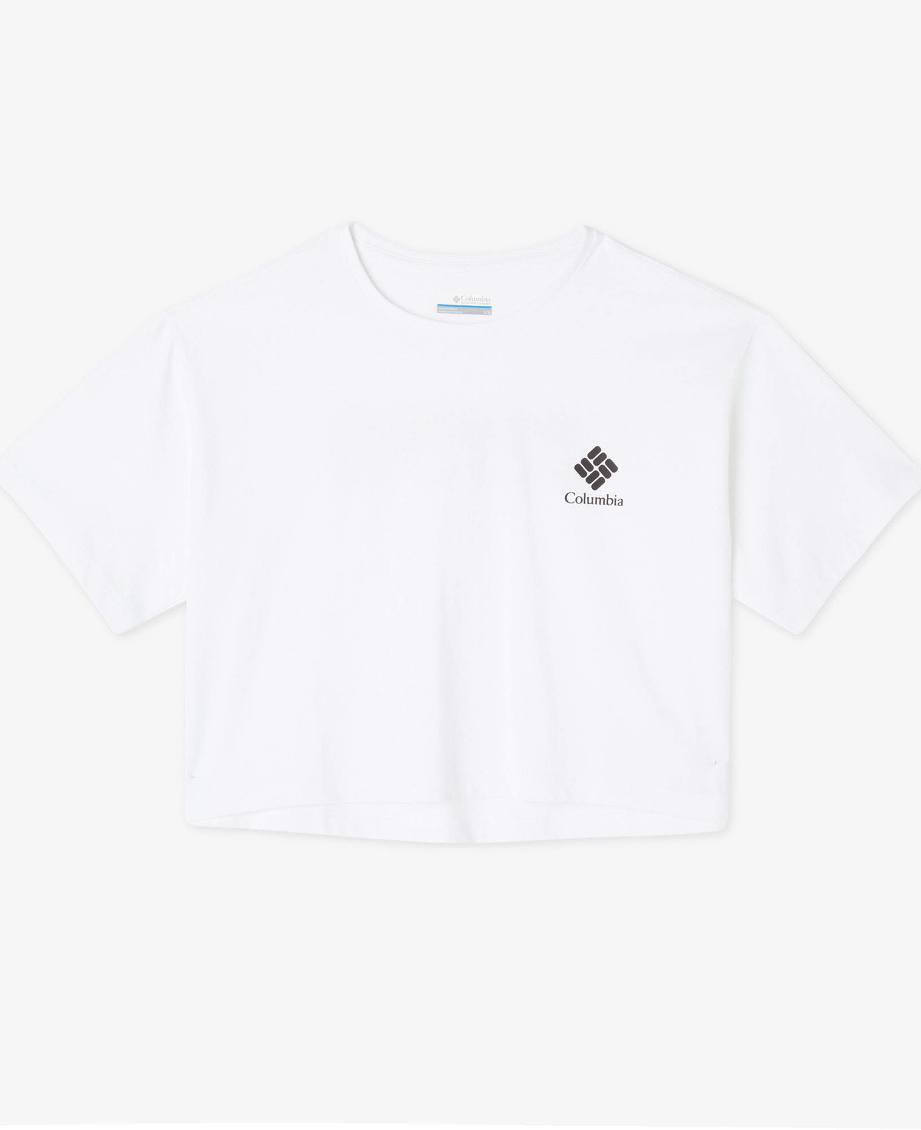 Columbia CSC Framed Halftone Kadın Beyaz Günlük T-Shirt