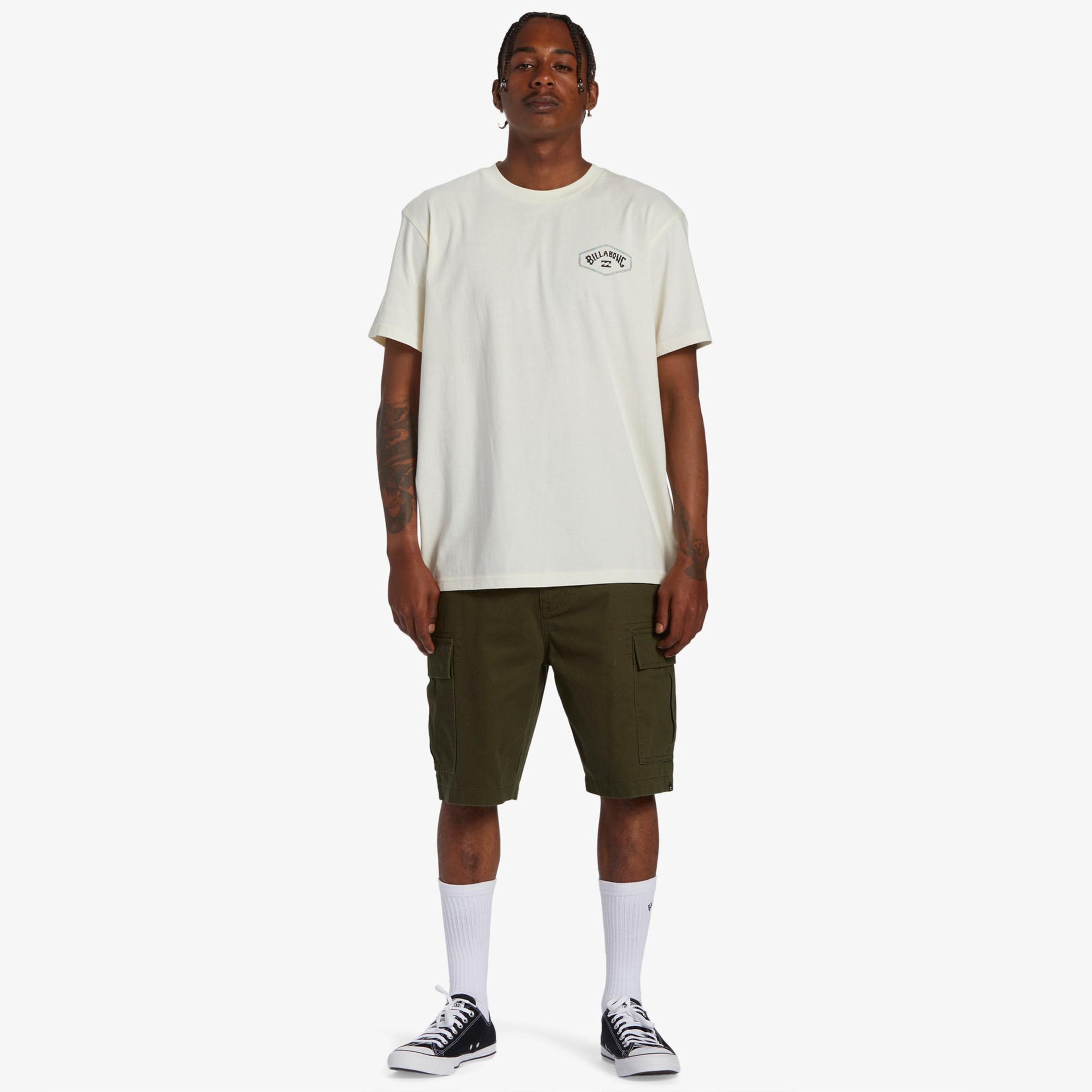 Billabong Exit Arch Erkek Bej Günlük T-Shirt