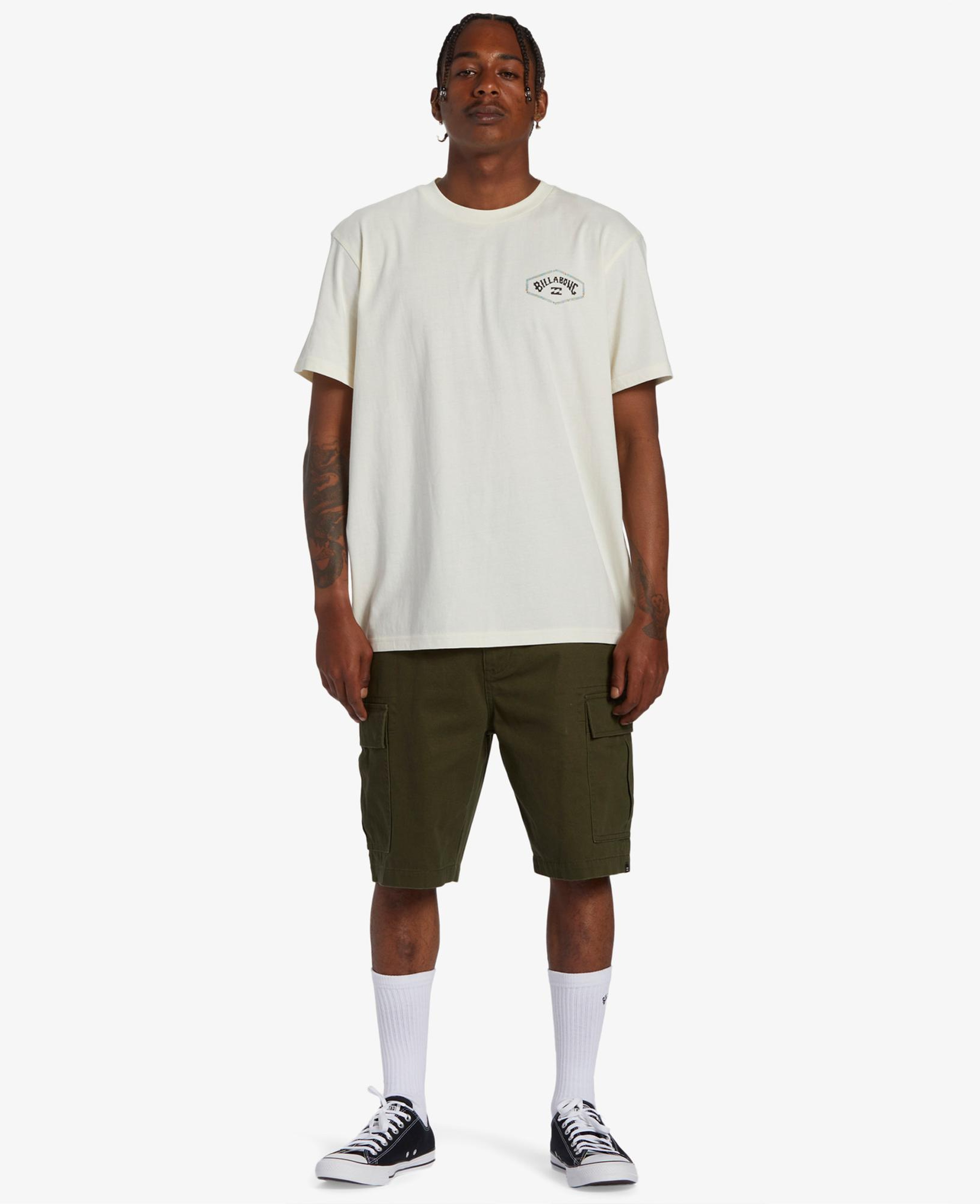 Billabong Exit Arch Erkek Bej Günlük T-Shirt